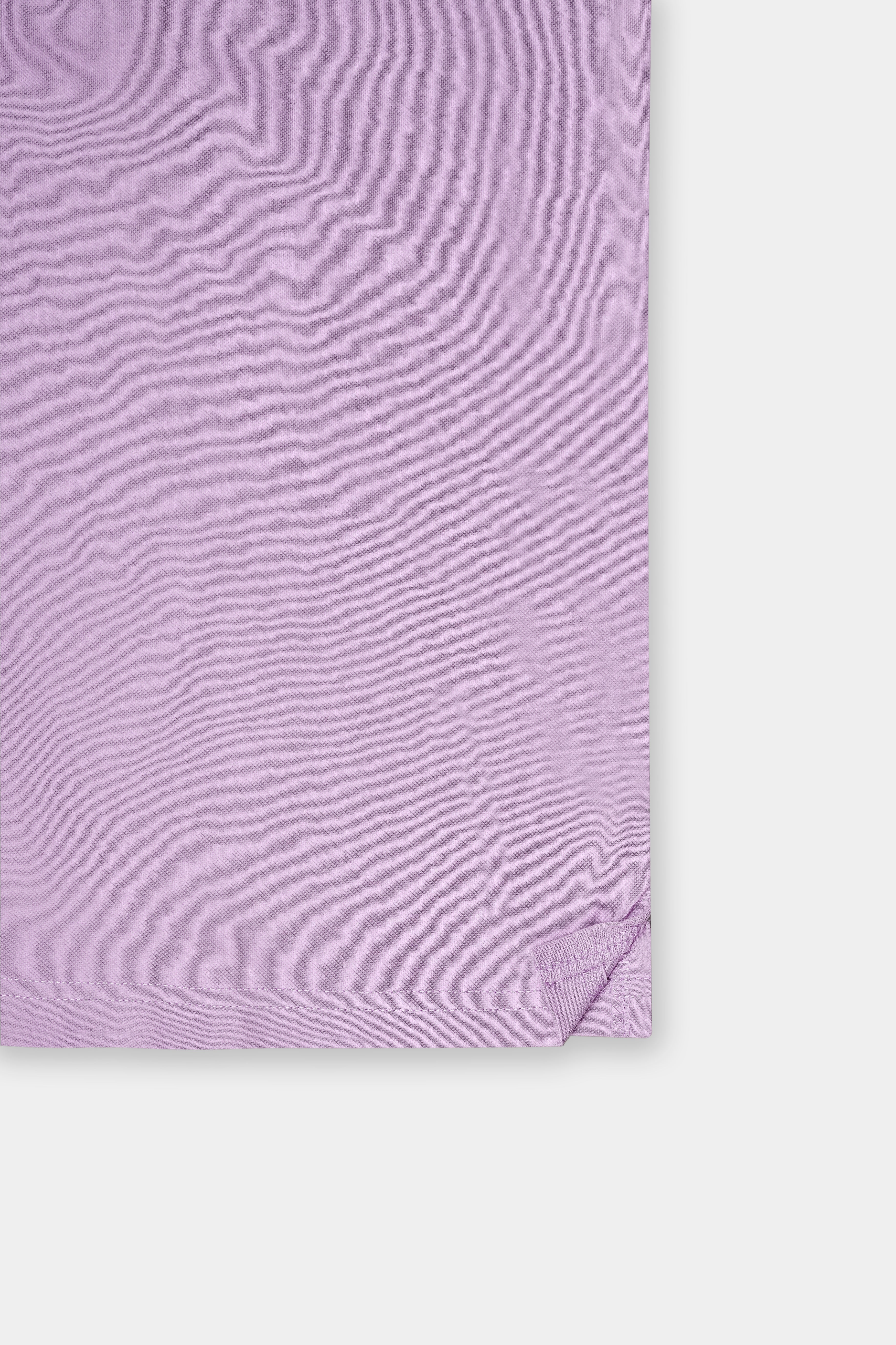 Plum Lilac Full Sleeves Premium Cotton Mercerised Pique Polo
