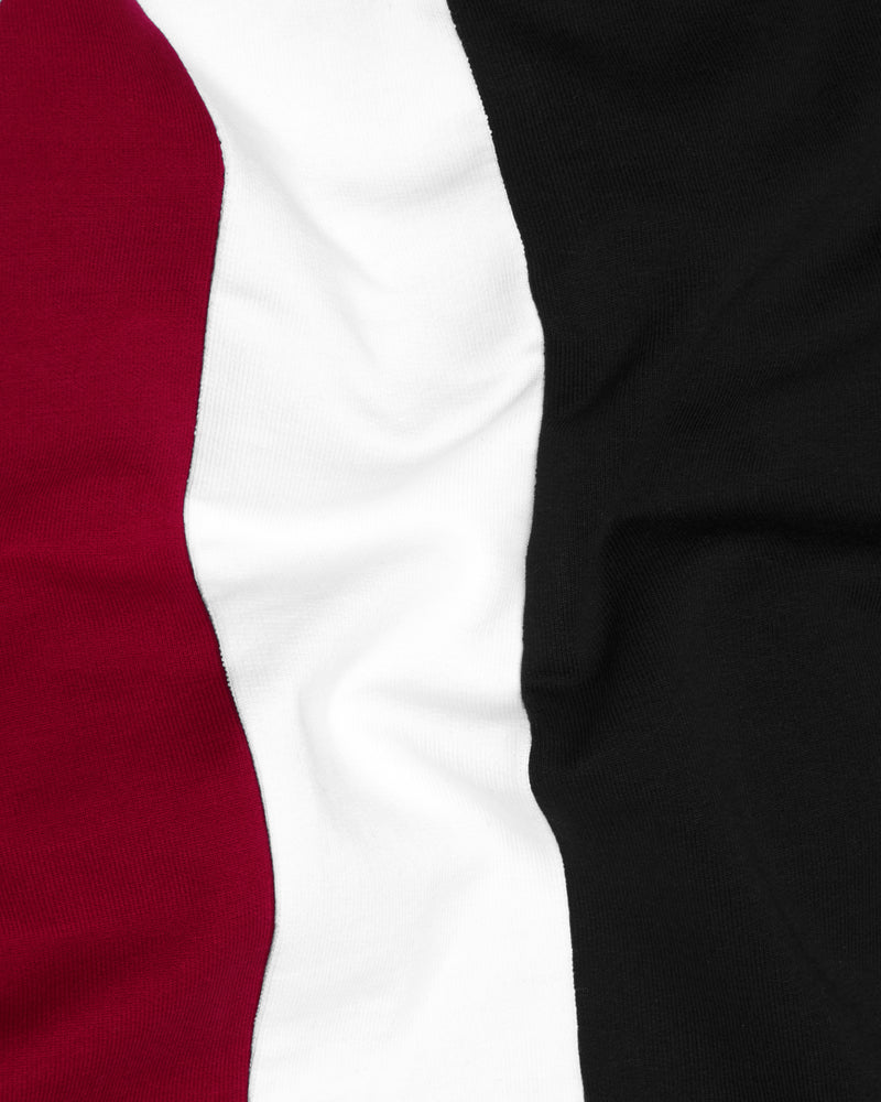 Jade Black with Claret Red and White Funky Printed Super Soft Sweatshirt TS572-W01-RPRT031-S, TS572-W01-RPRT031-M, TS572-W01-RPRT031-L, TS572-W01-RPRT031-XL, TS572-W01-RPRT031-XXL