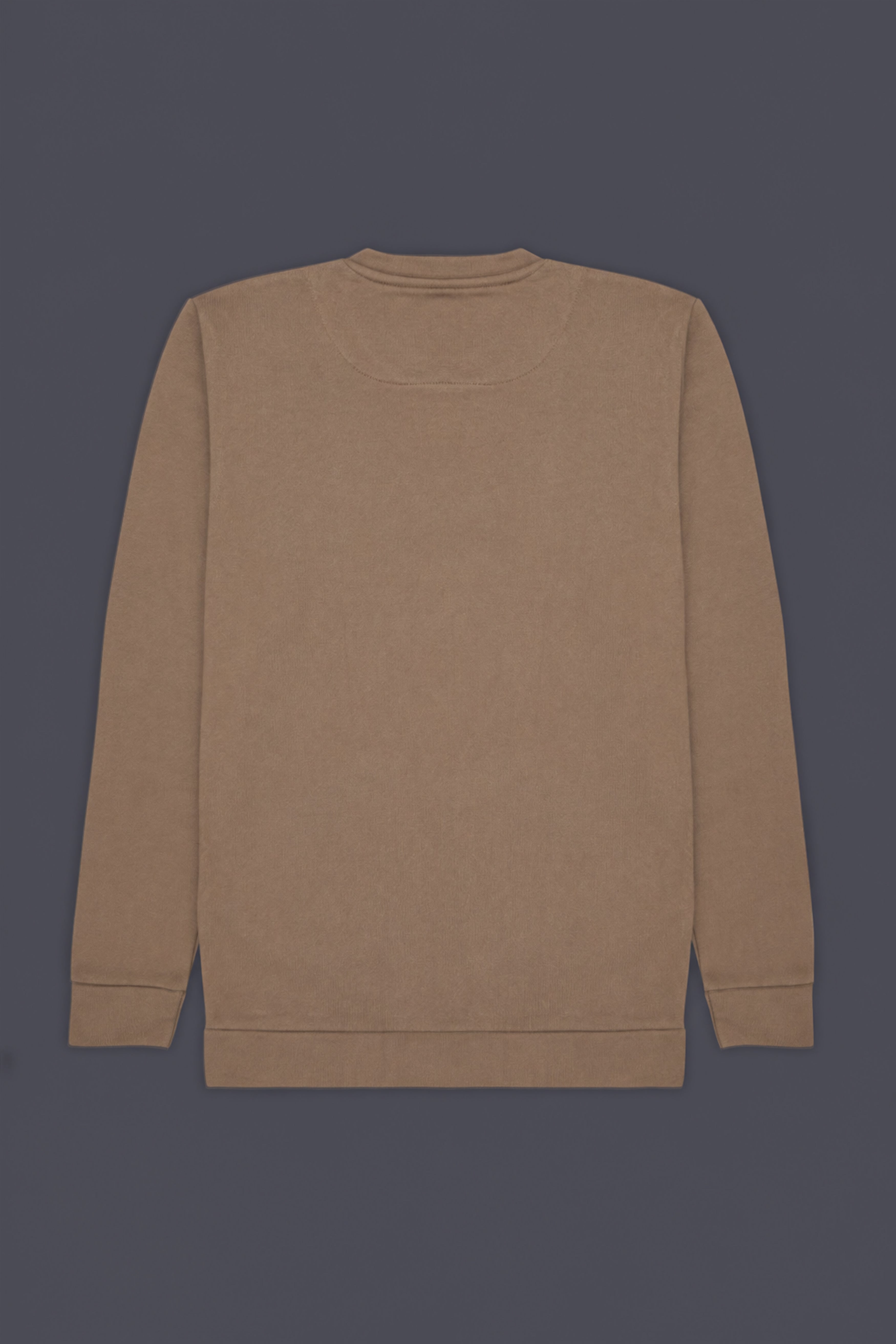 Brown With Cream Full Sleeve Premium Cotton Heavyweight Sweatshirt