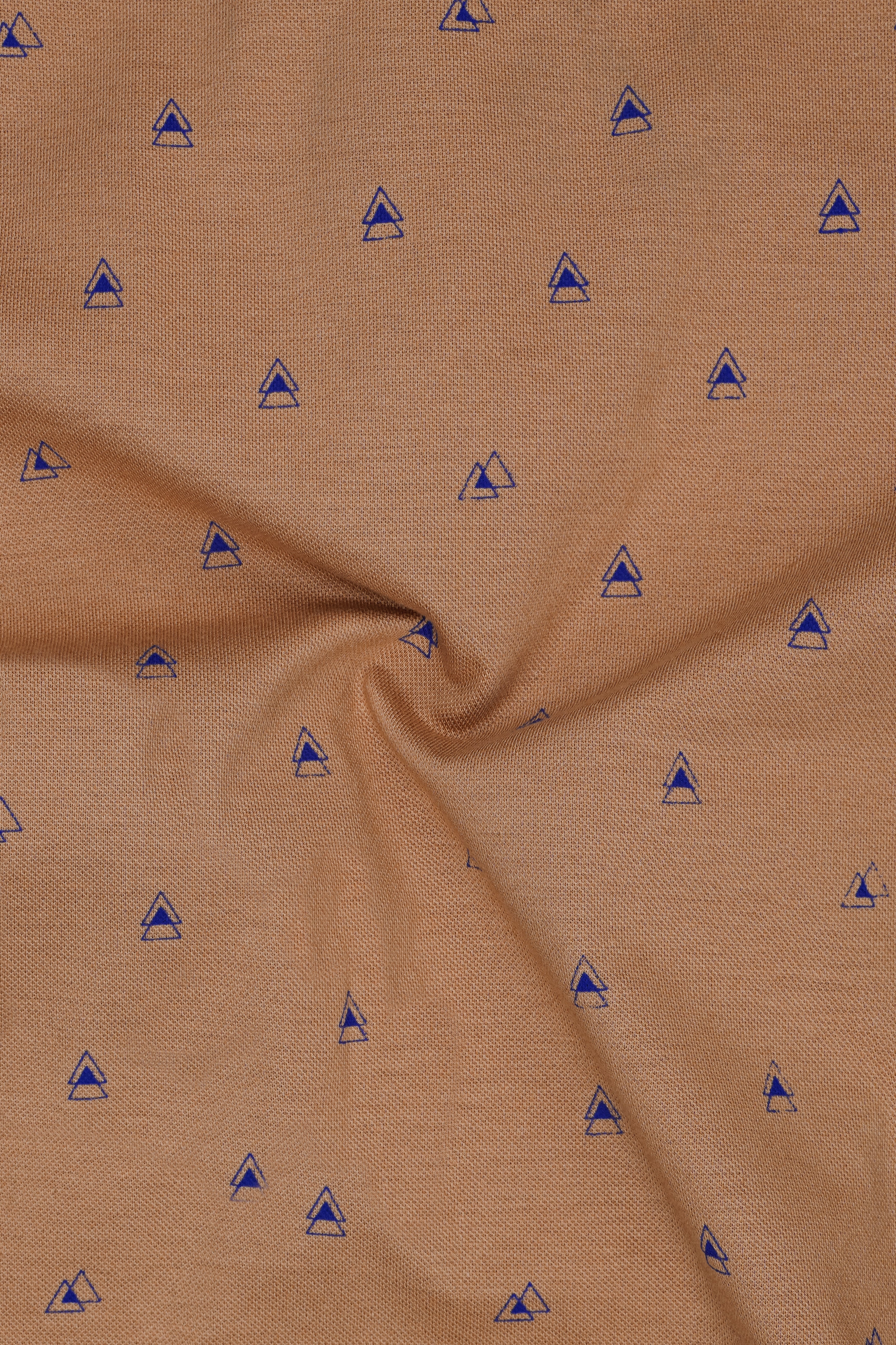 Whiskey Brown with Meteorite Purple Organic Cotton Mercerised Pique Polo