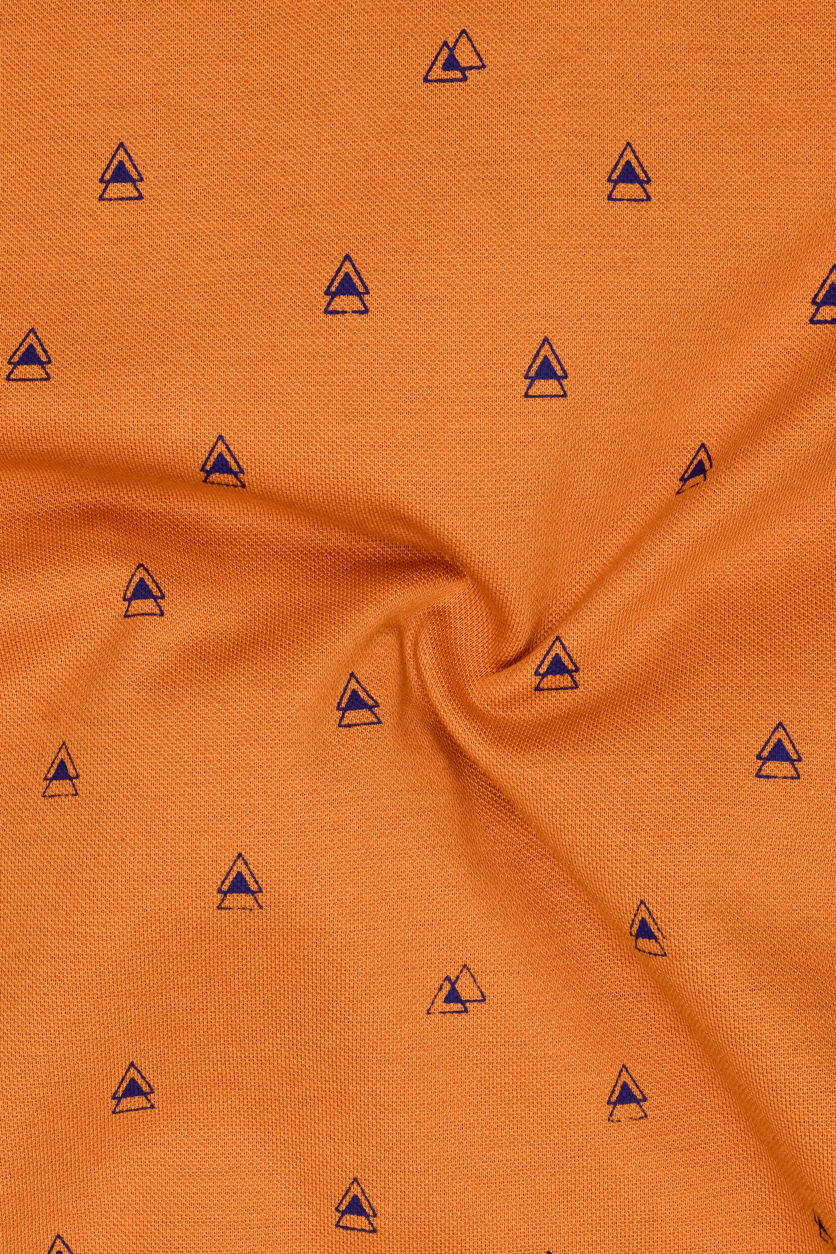 Bourbon Organic and Gun Powder Blue Organic Cotton Mercerised Pique Polo