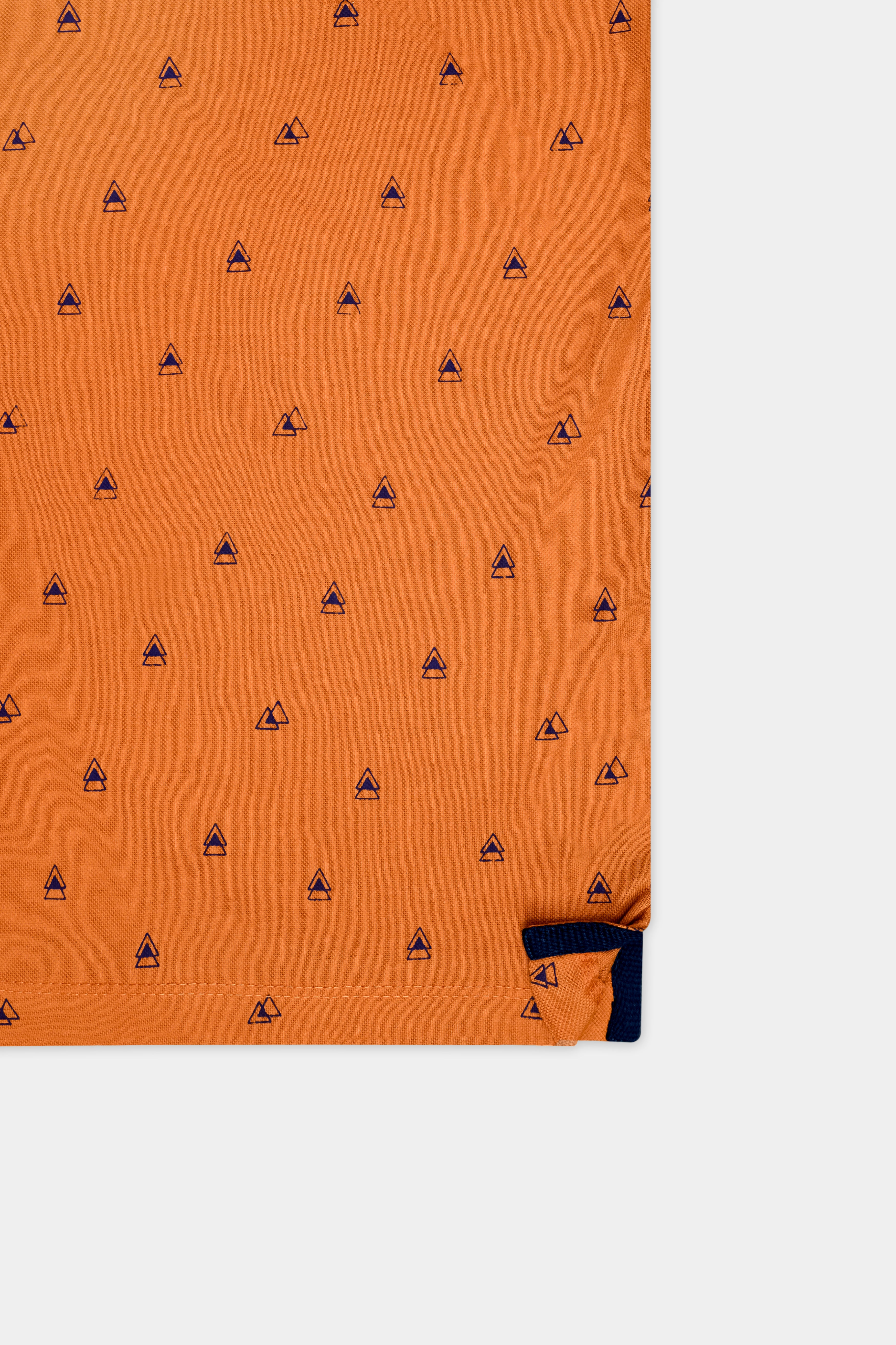 Bourbon Organic and Gun Powder Blue Organic Cotton Mercerised Pique Polo
