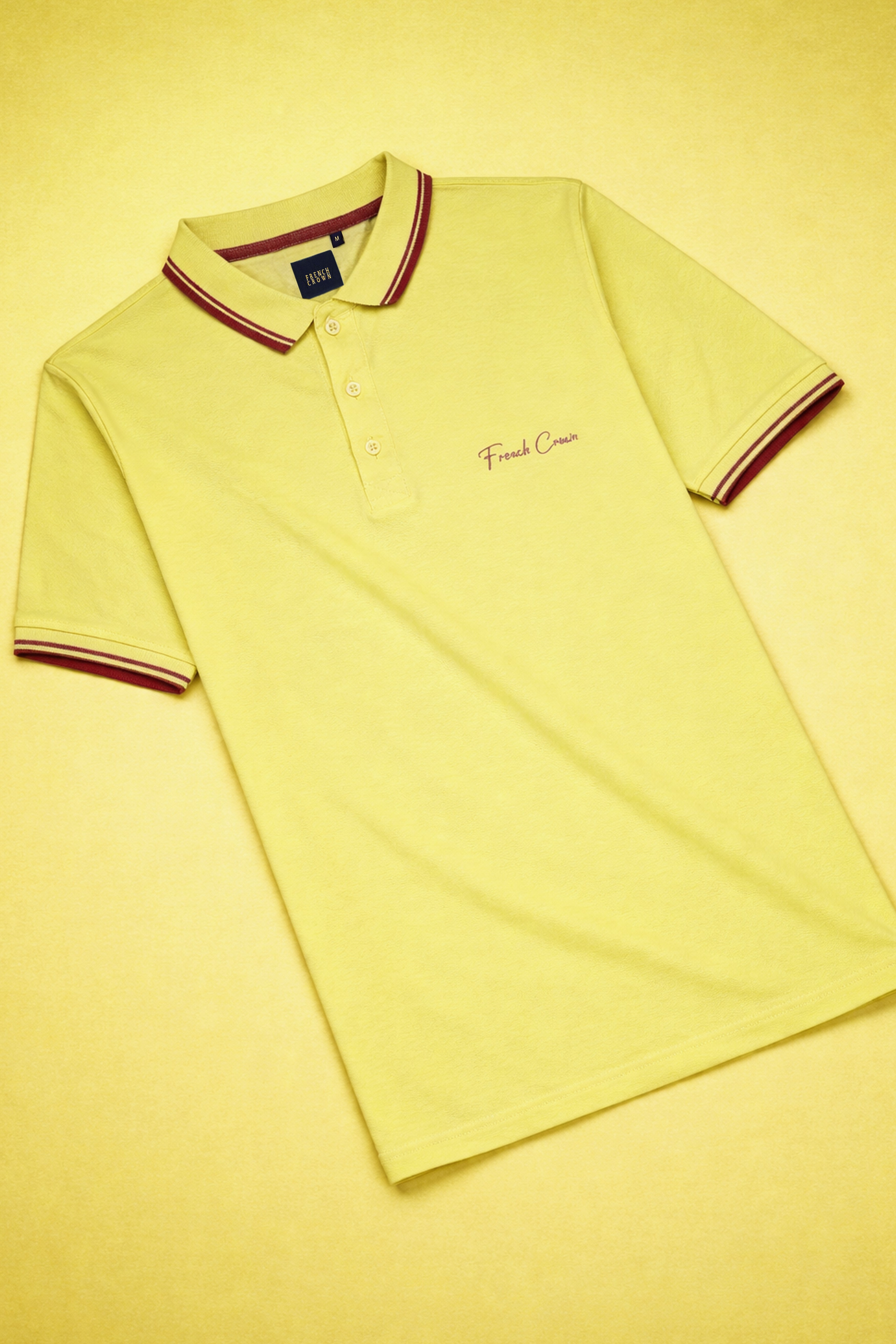 Kournikova Yellow Organic Cotton Mercerised Pique Polo