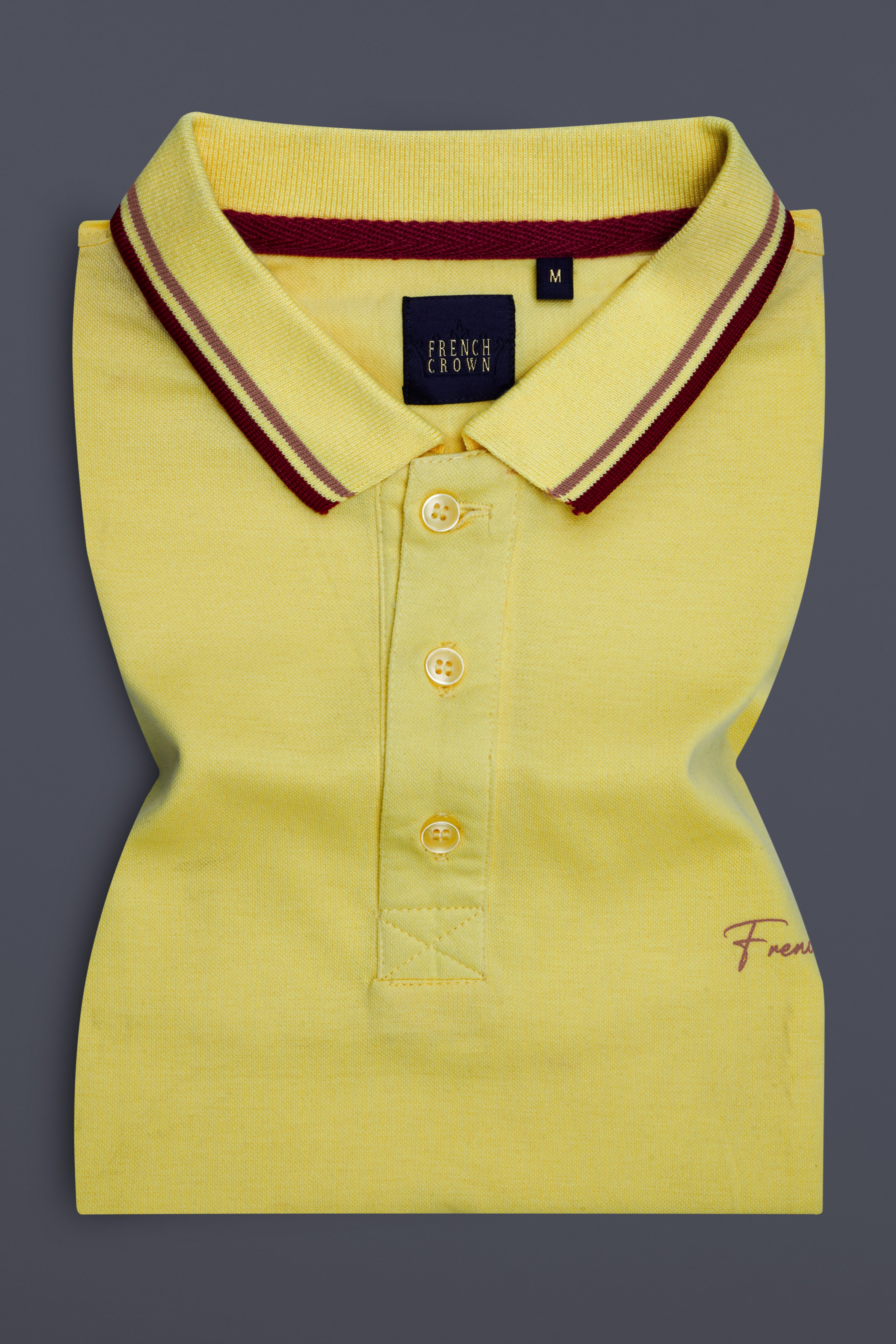 Kournikova Yellow Organic Cotton Mercerised Pique Polo
