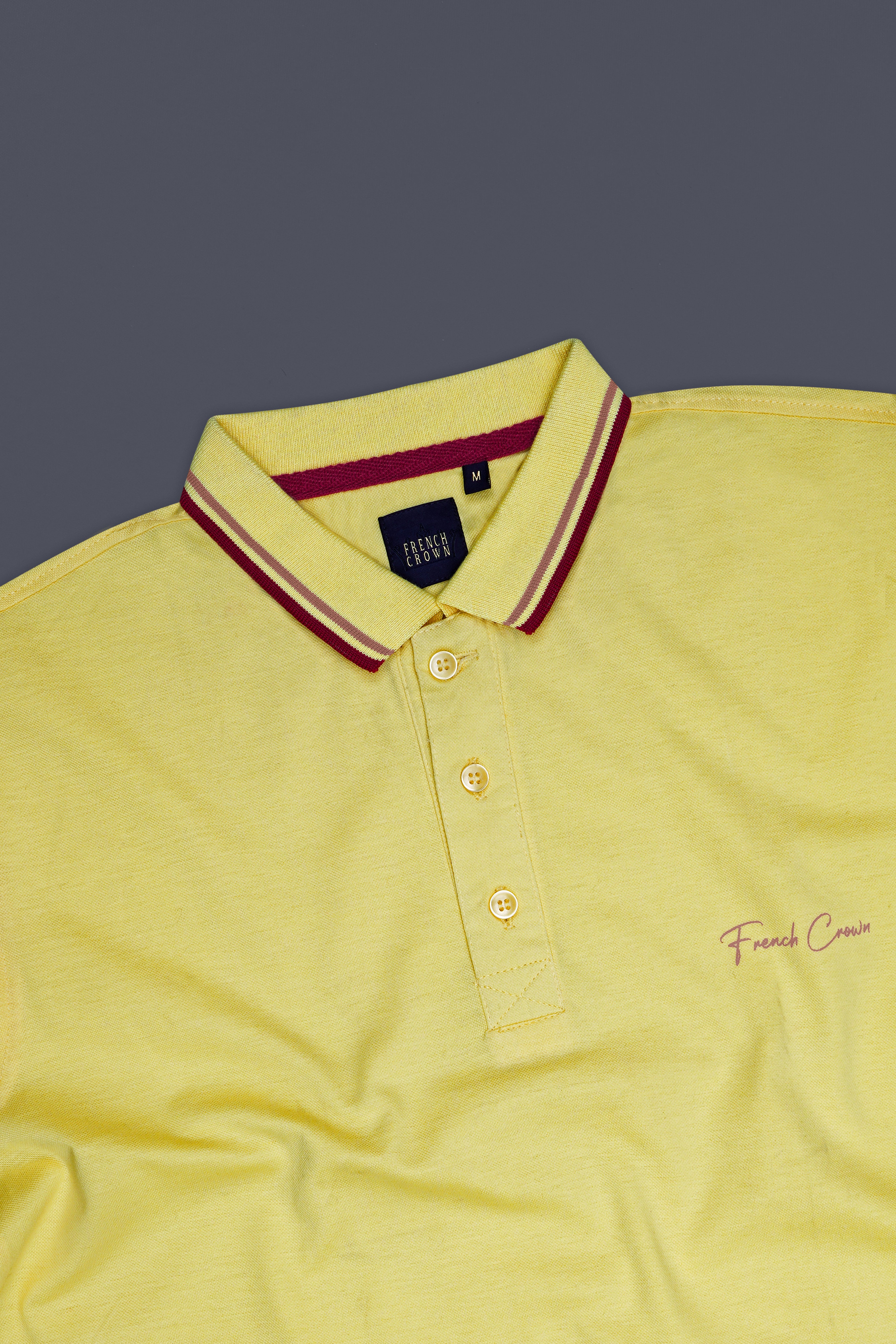 Kournikova Yellow Organic Cotton Mercerised Pique Polo