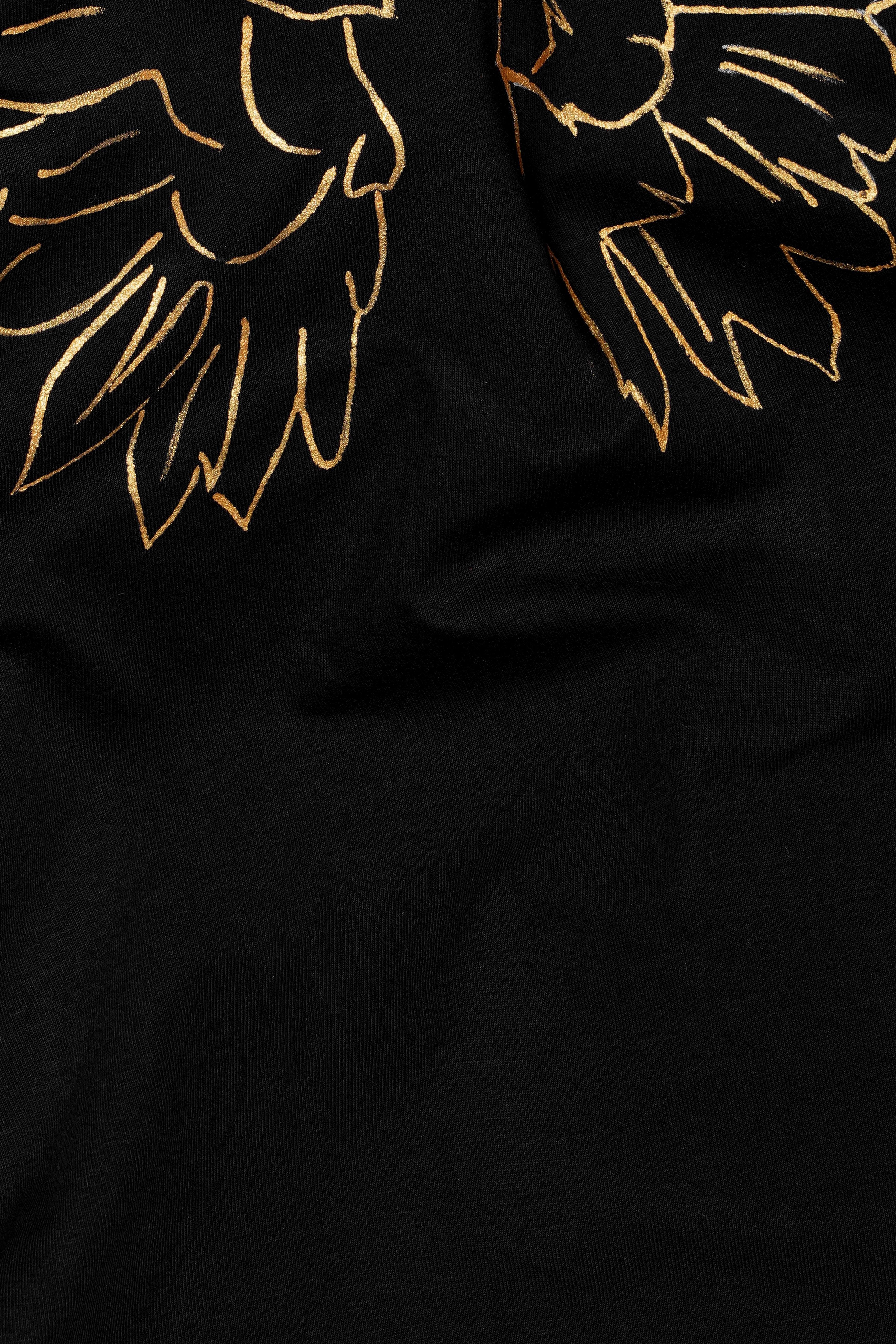Jade Black Wings Hand Painted Premium Cotton T-shirt TS852-W04-ART-S, TS852-W04-ART-M, TS852-W04-ART-L, TS852-W04-ART-XL, TS852-W04-ART-XXL