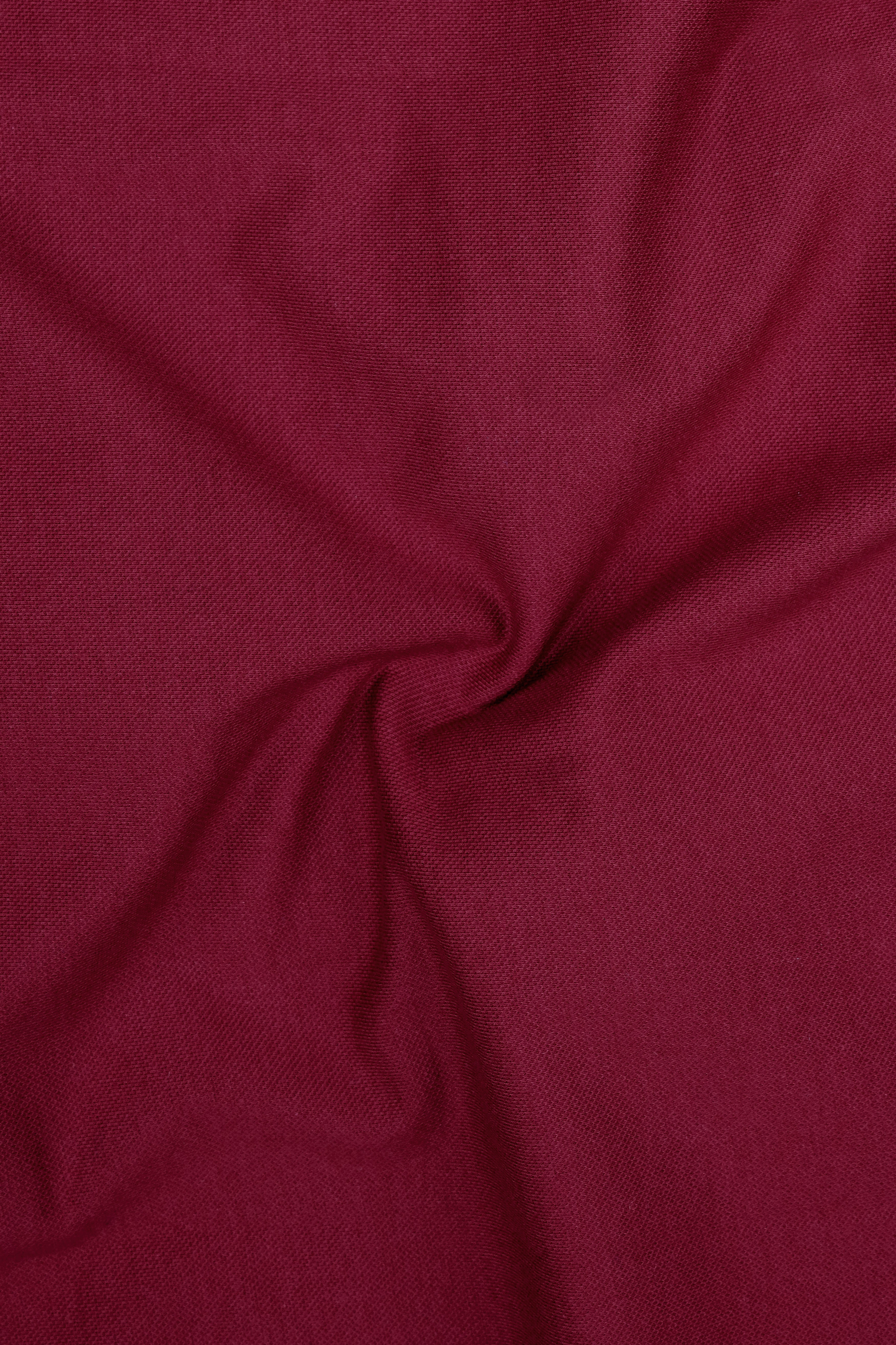 Claret Maroon Mercerised Pique Polo
