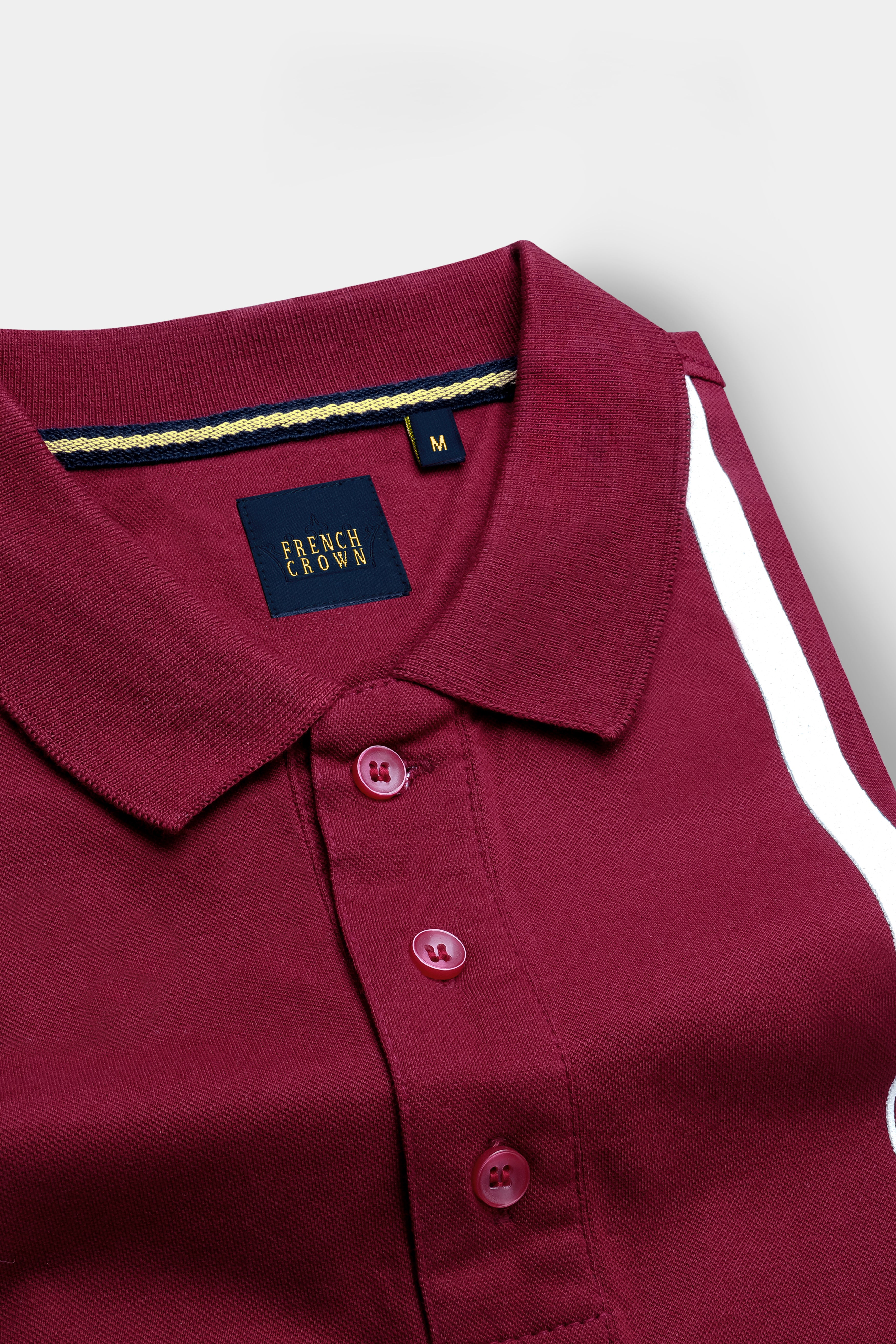 Claret Maroon Mercerised Pique Polo