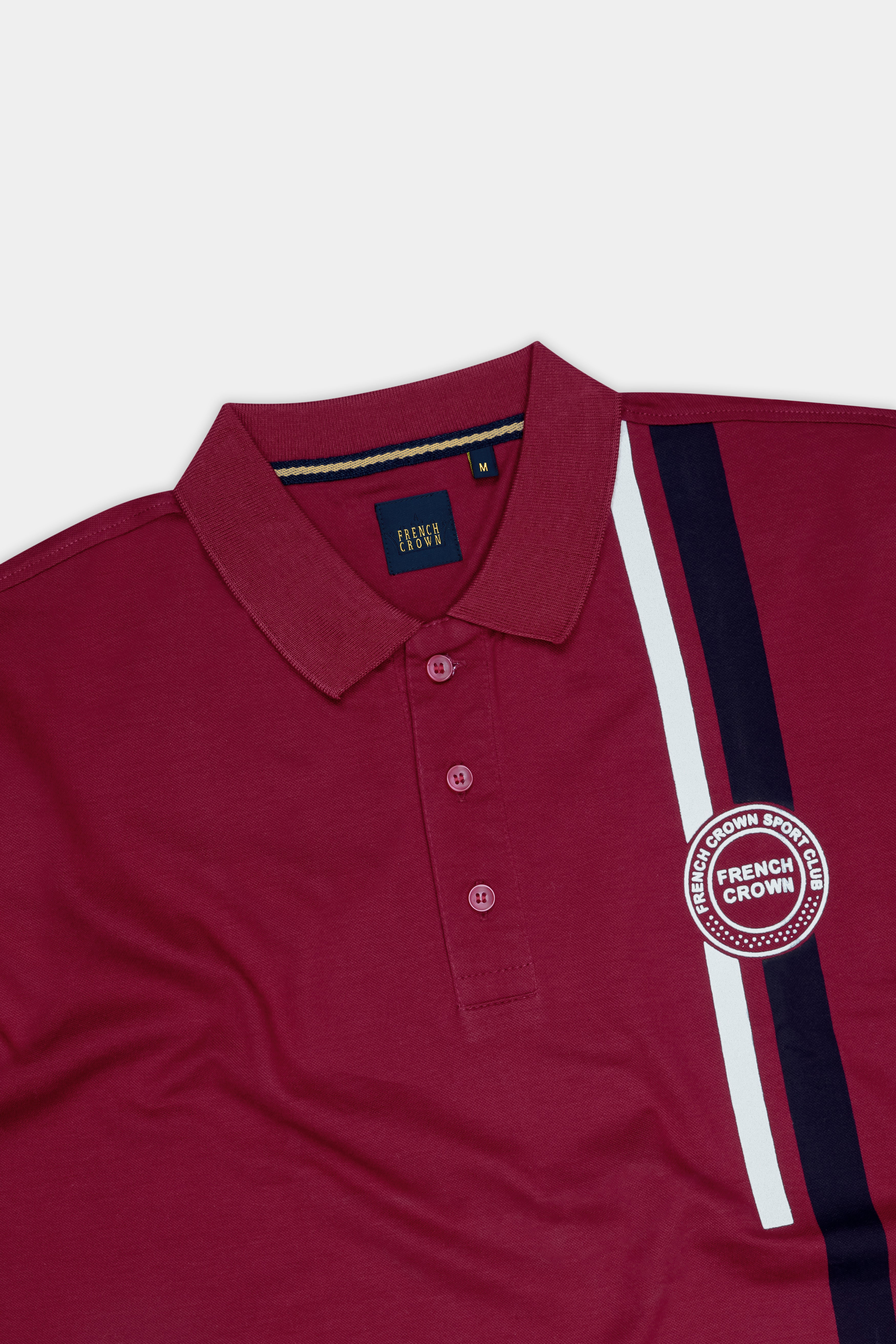 Claret Maroon Mercerised Pique Polo