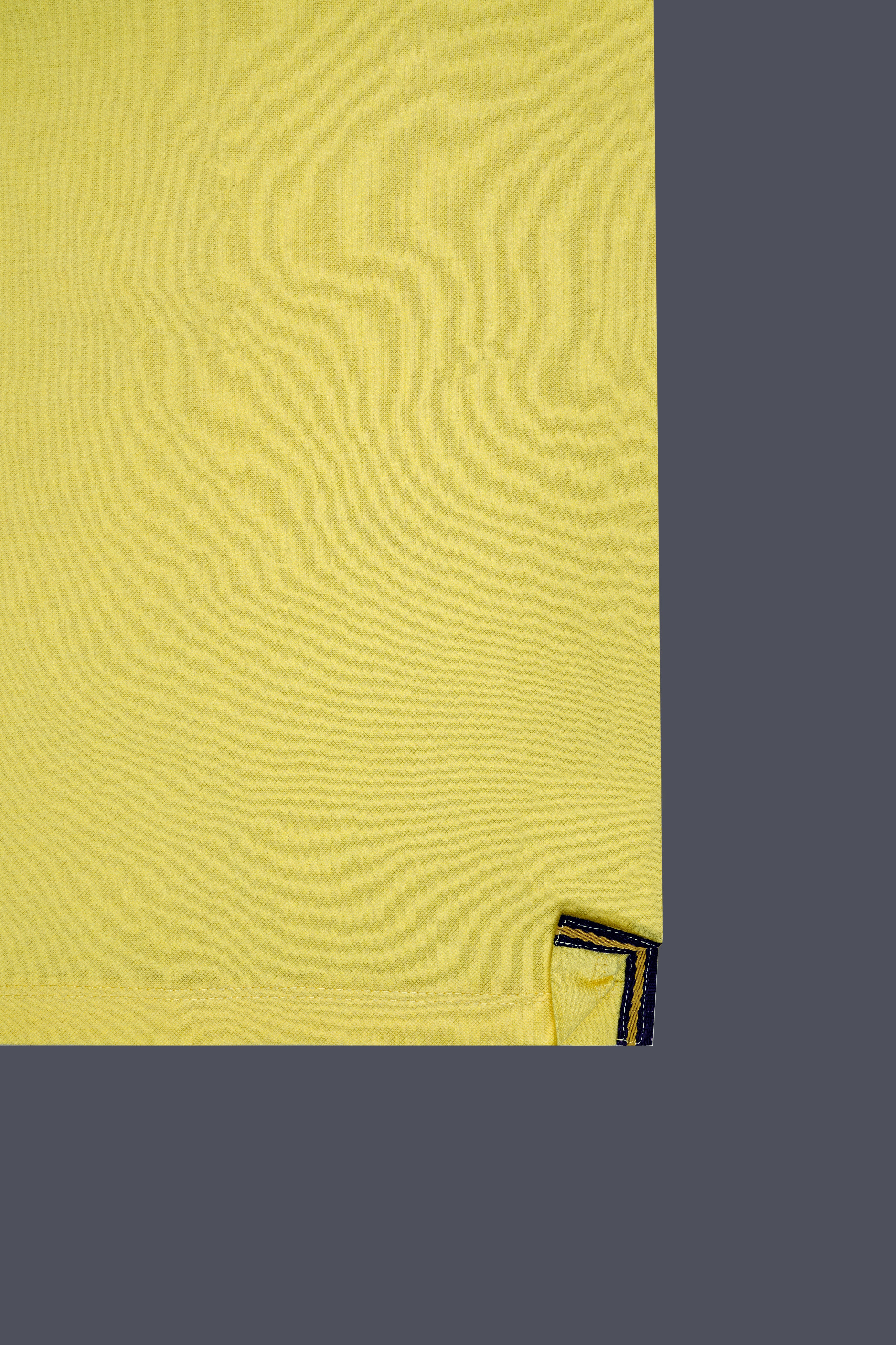 Vis Vis Yellow Premium Cotton Pique Polo