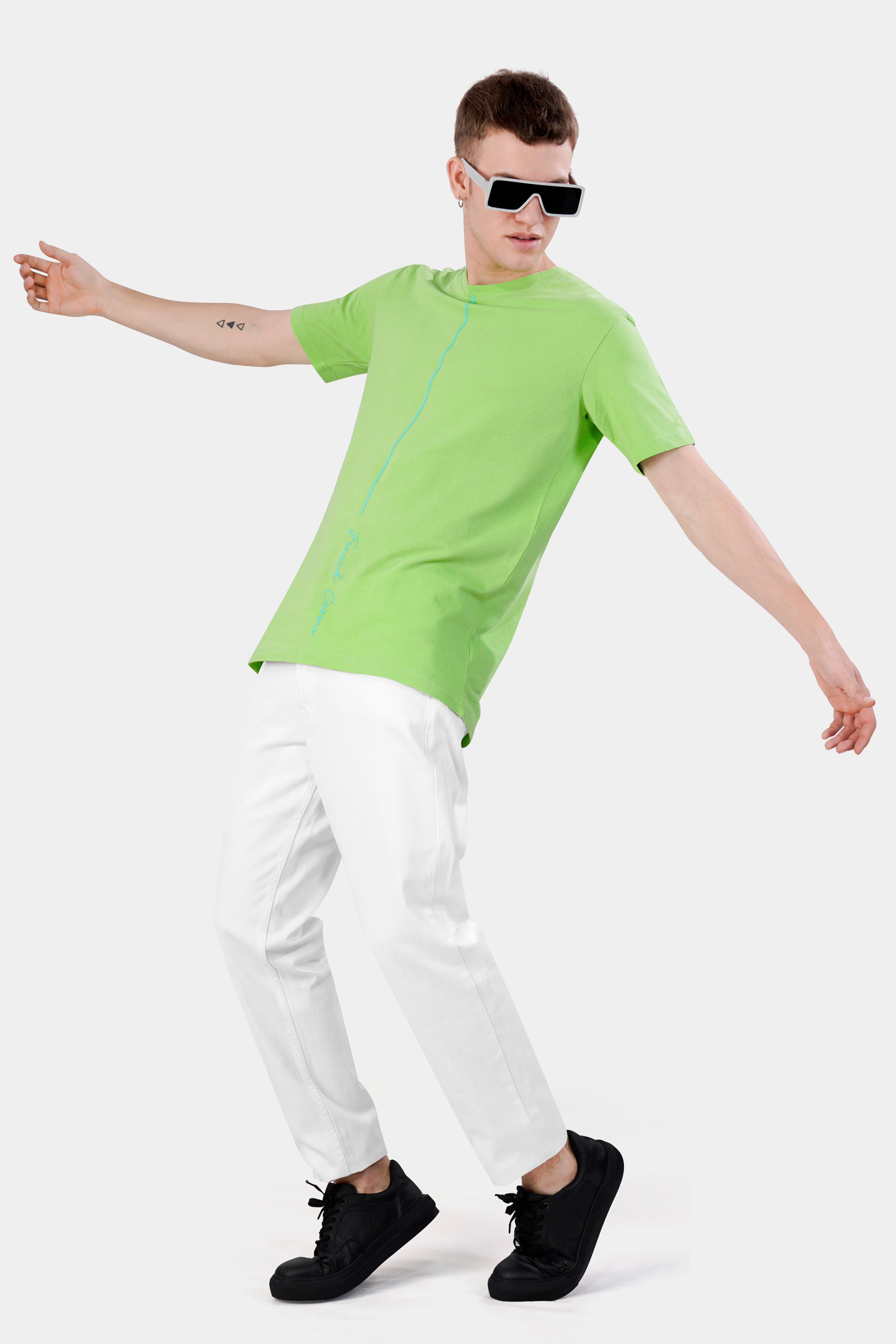 Pistachio Green Premium Cotton Pique T-shirt TS947-S, TS947-M, TS947-L, TS947-XL, TS947-XXL