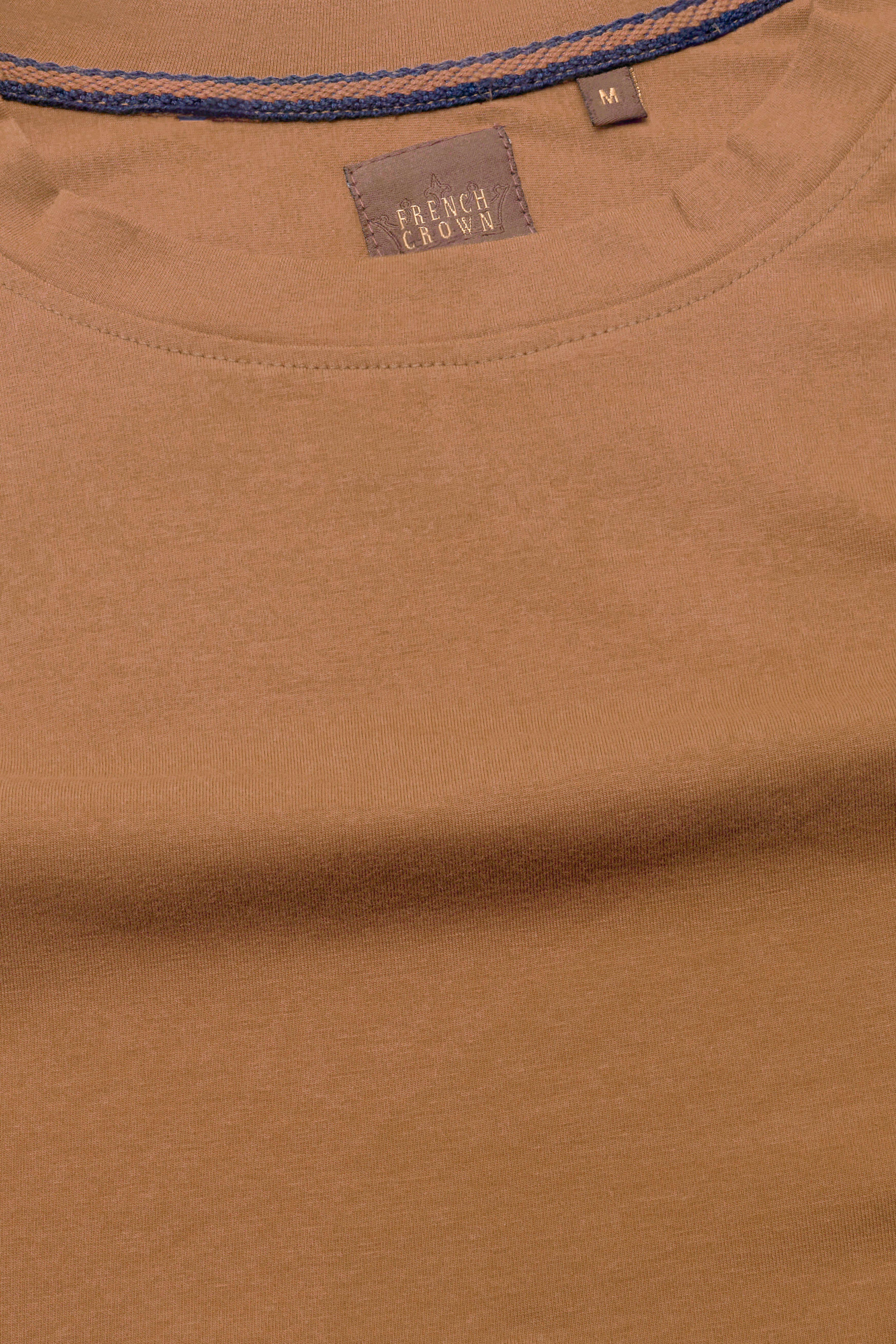 Sepia Brown Printed Premium Cotton Oversized T-shirt TS951-S, TS951-M, TS951-L, TS951-XL, TS951-XXL