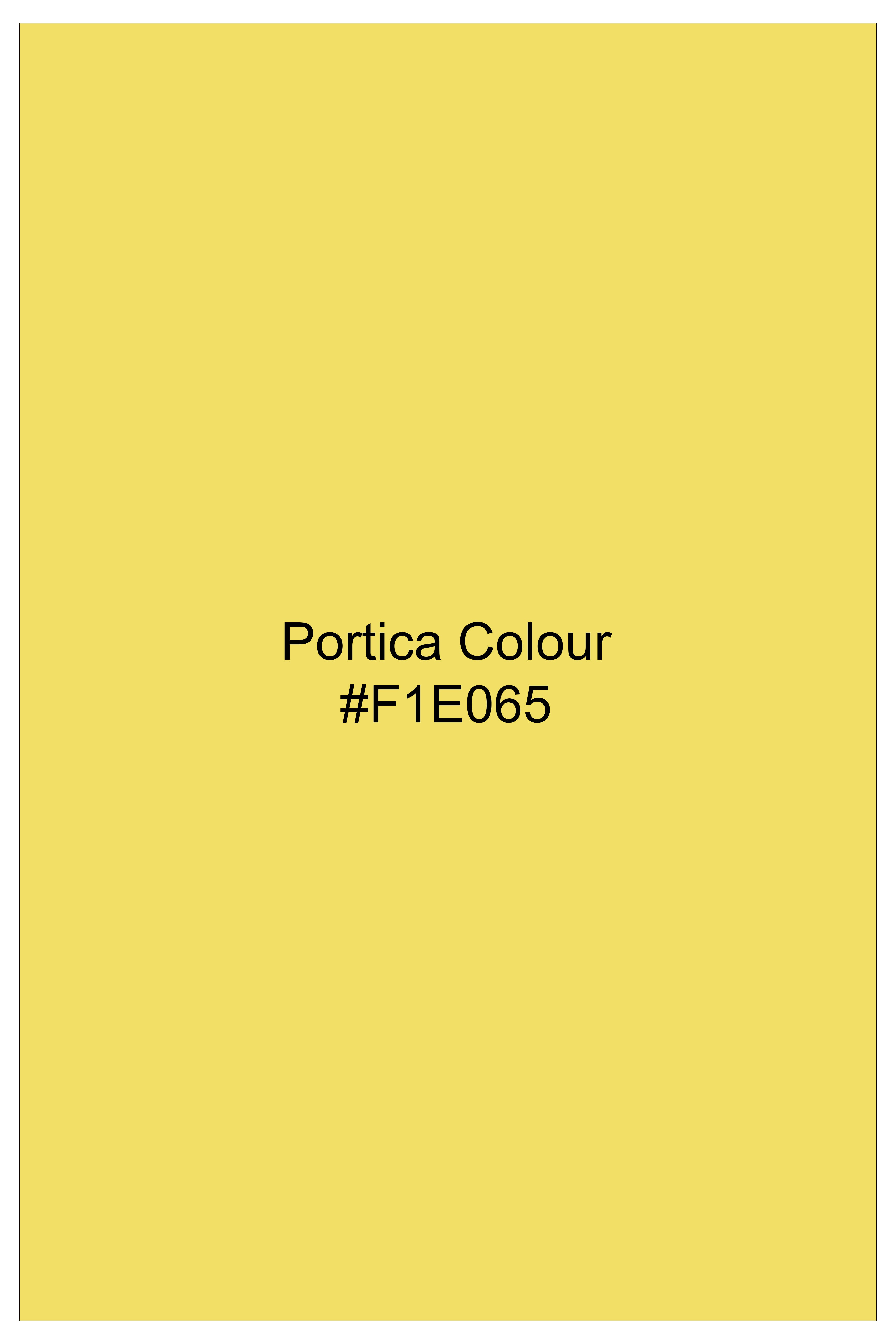 Portica Yellow Striped Premium Cotton Pique Polo TS971-S, TS971-M, TS971-L, TS971-XL, TS971-XXL