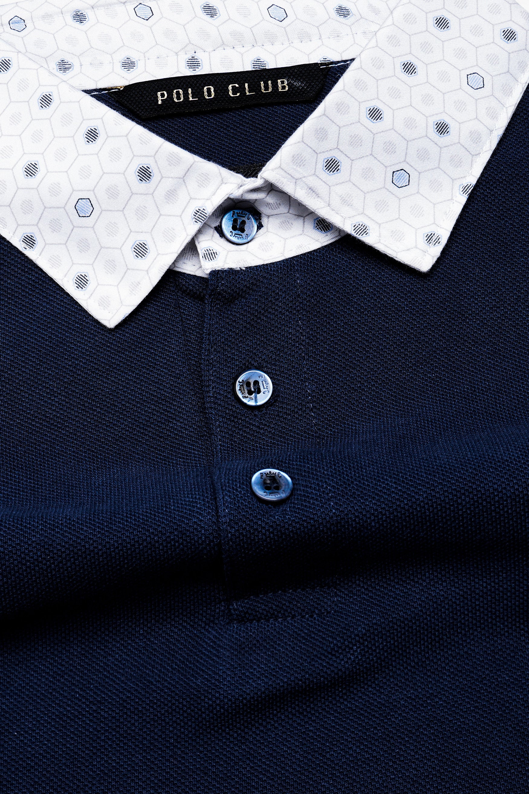 Mirage Blue Designer Premium Cotton Pique Polo