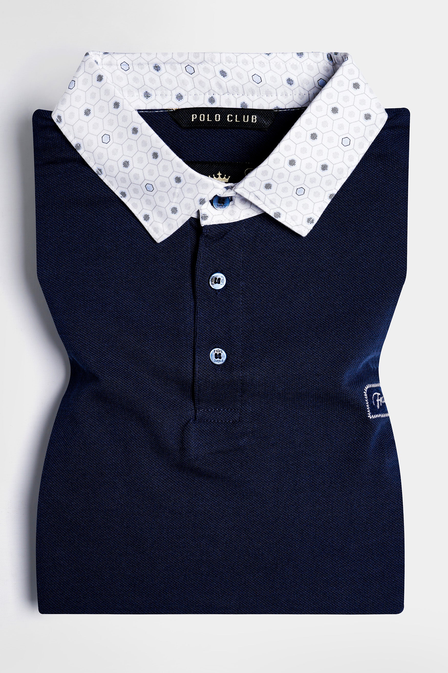 Mirage Blue Designer Premium Cotton Pique Polo