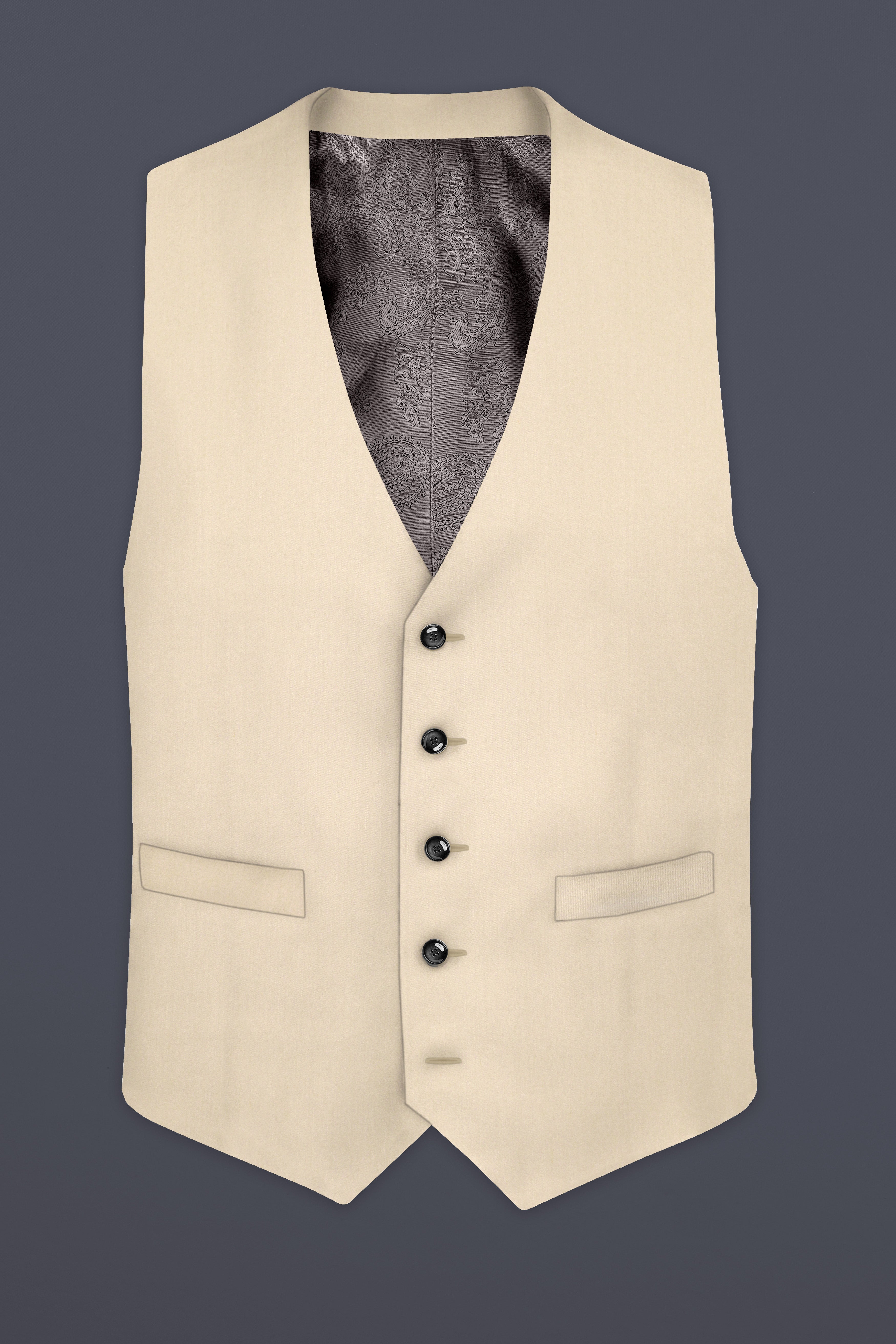 Hillary Light Brown Waistcoat