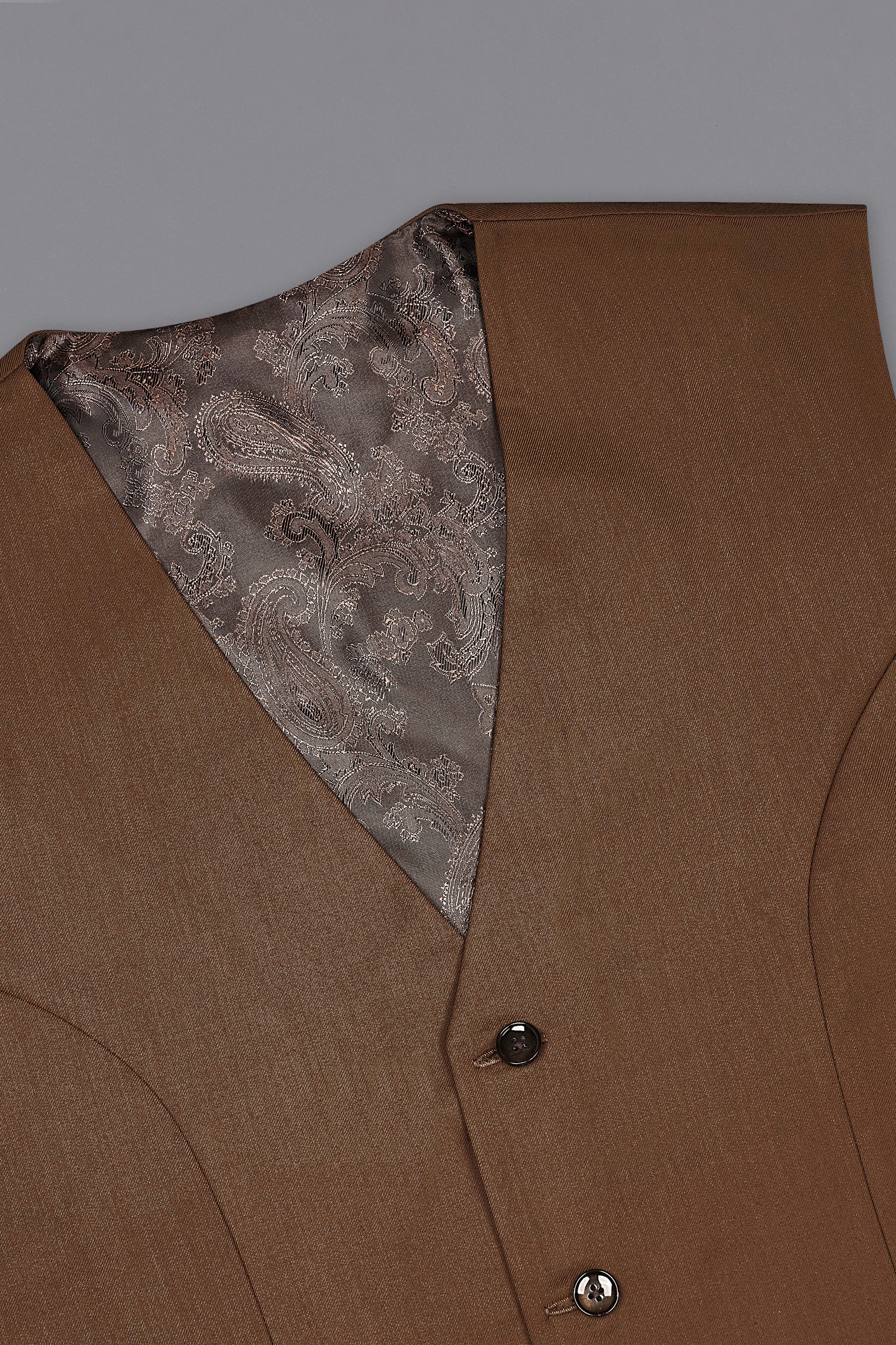 Jambalaya Brown Waistcoat