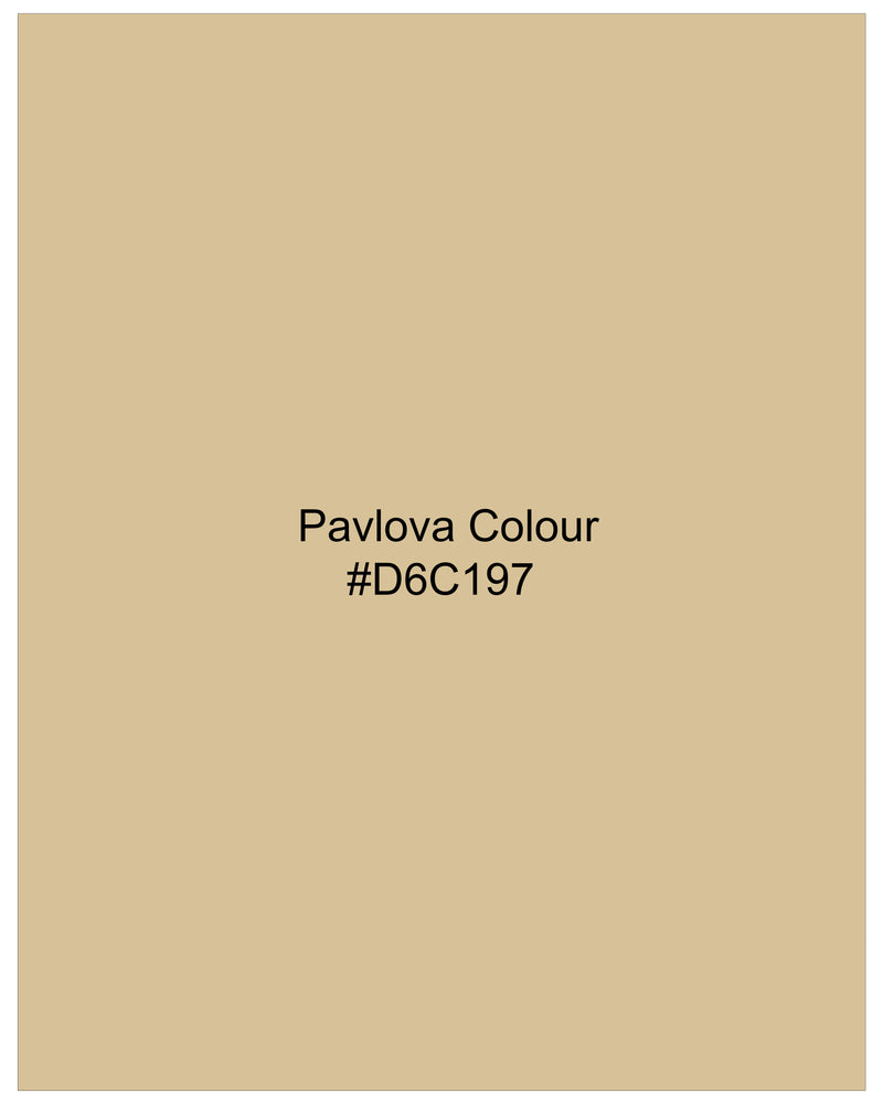 Pavlova Cream Solid Stretchable Premium Cotton traveler Waistcoat