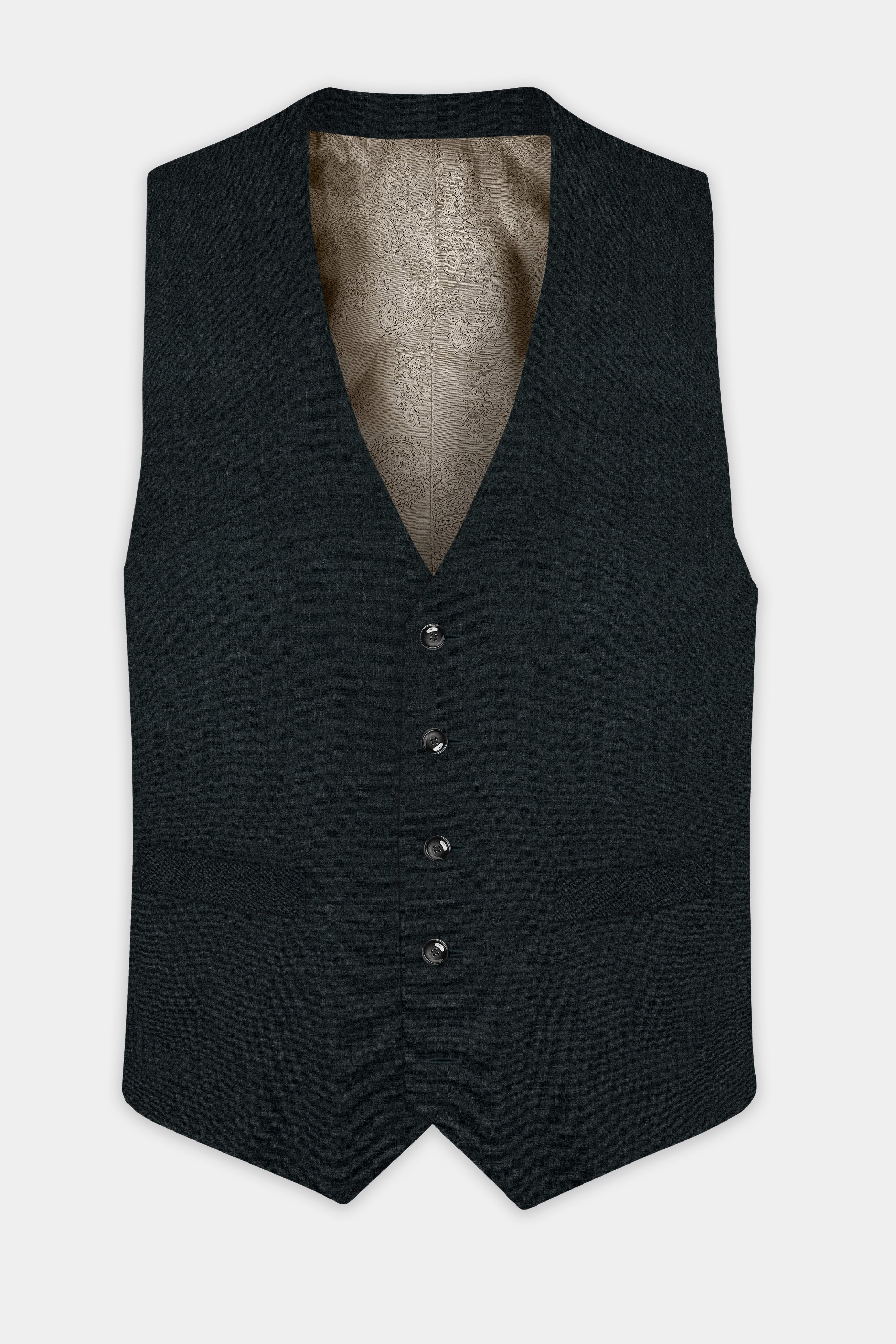 Gable Green Wool Rich Waistcoat