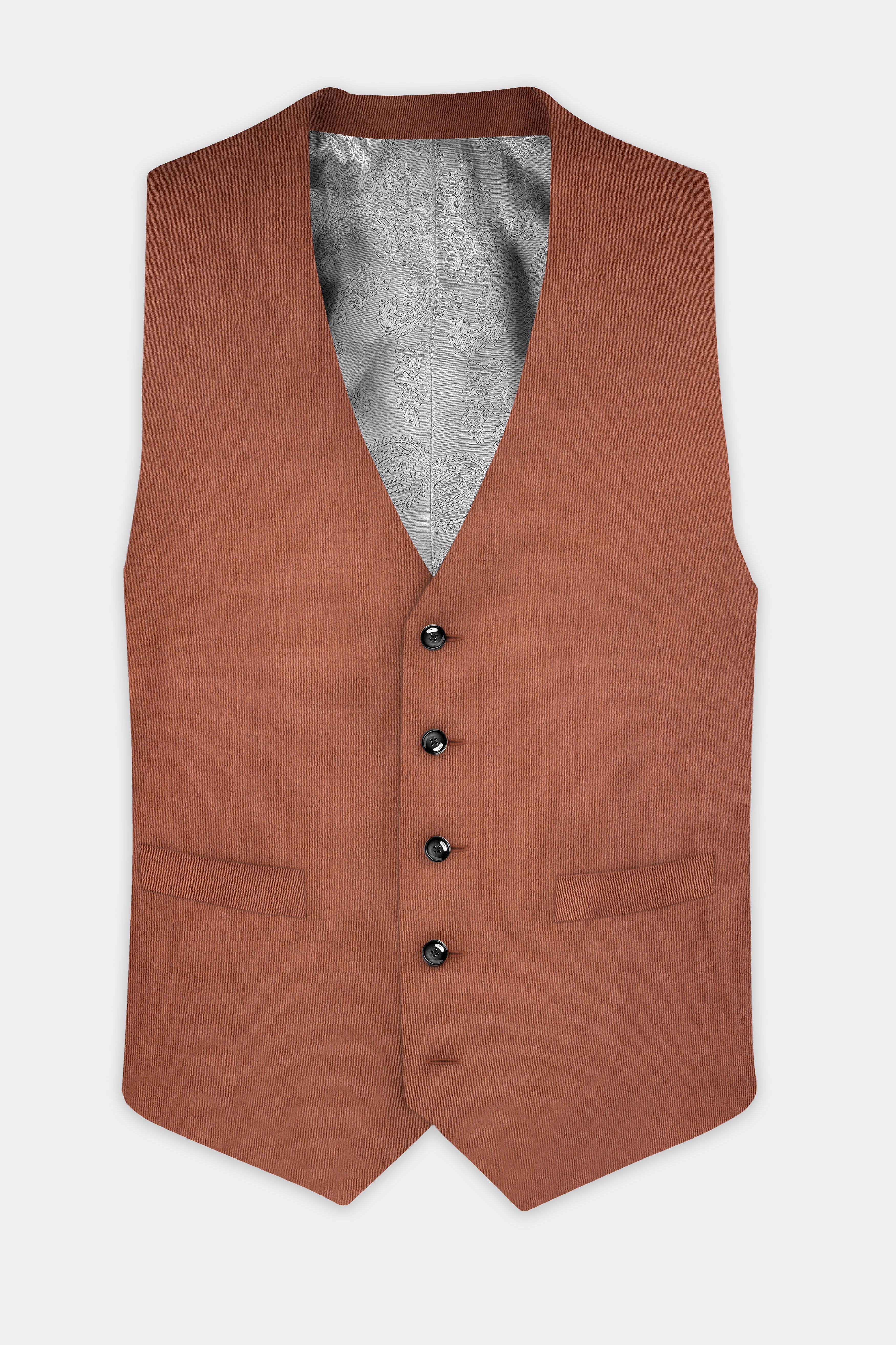 Palliser Brown Wool Rich Waistcoat