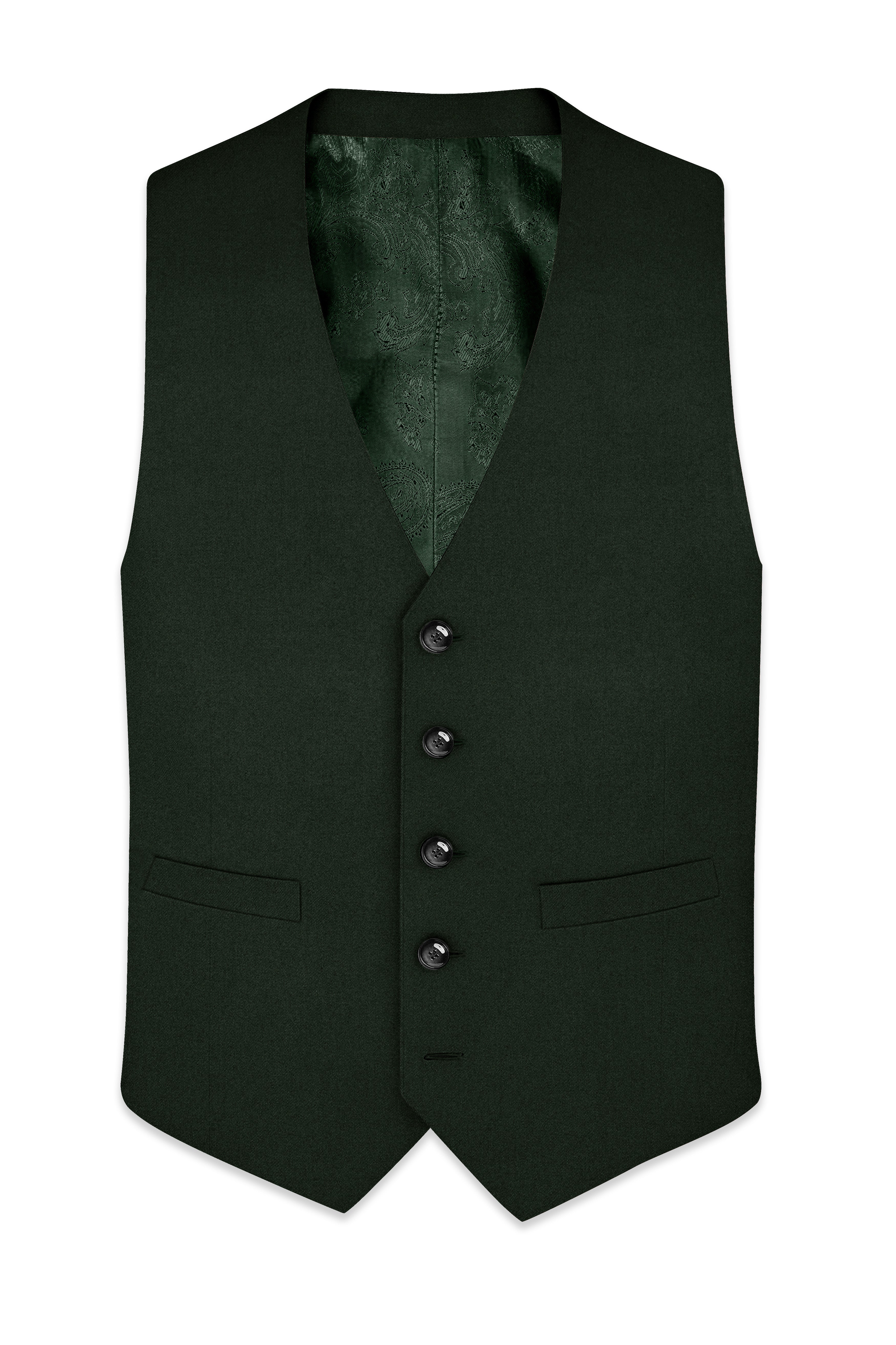Juniper Green Subtle Sheen Waistcoat