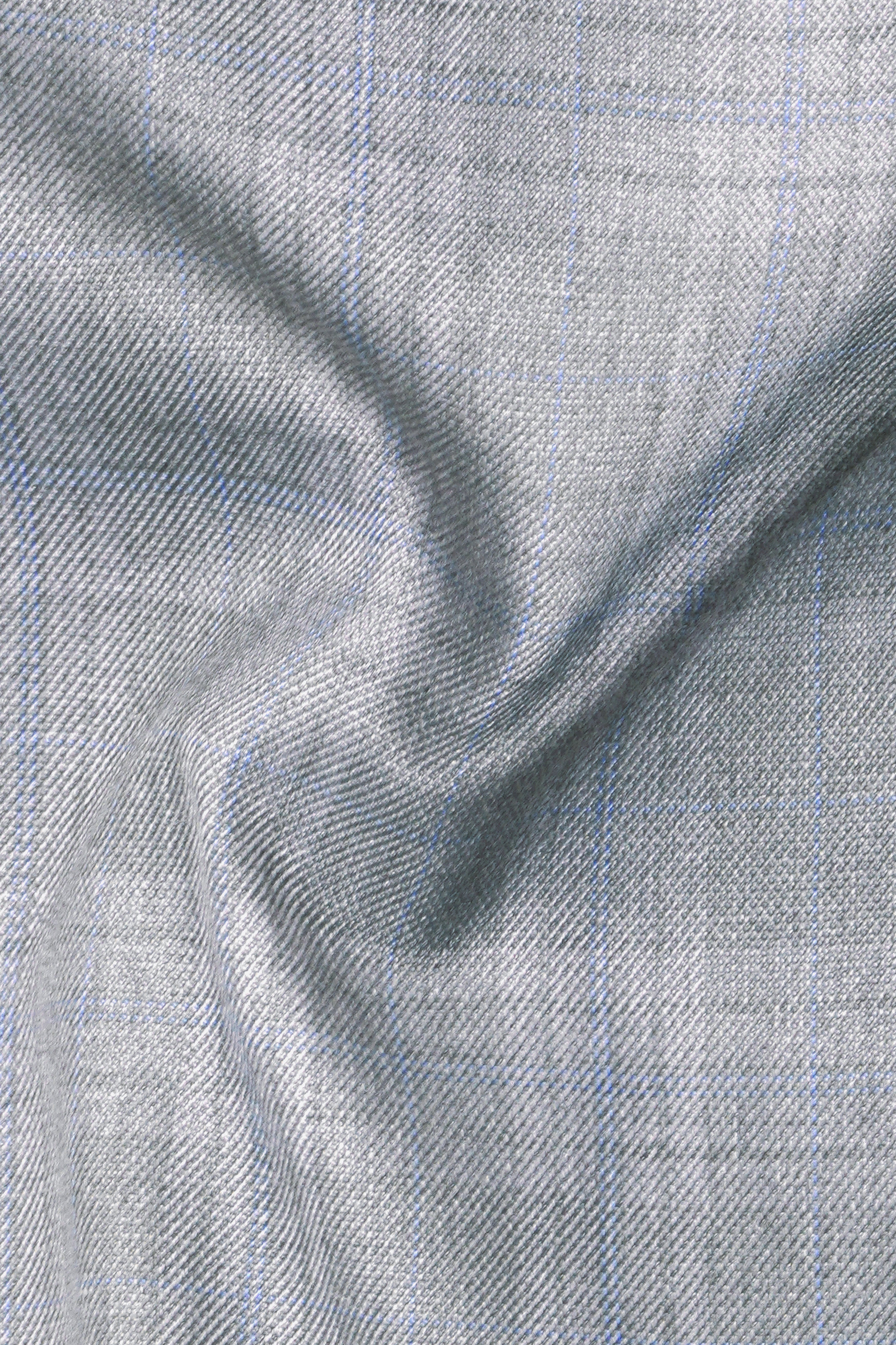 Nobel Grey Subtle Plaid Wool Rich Waistcoat