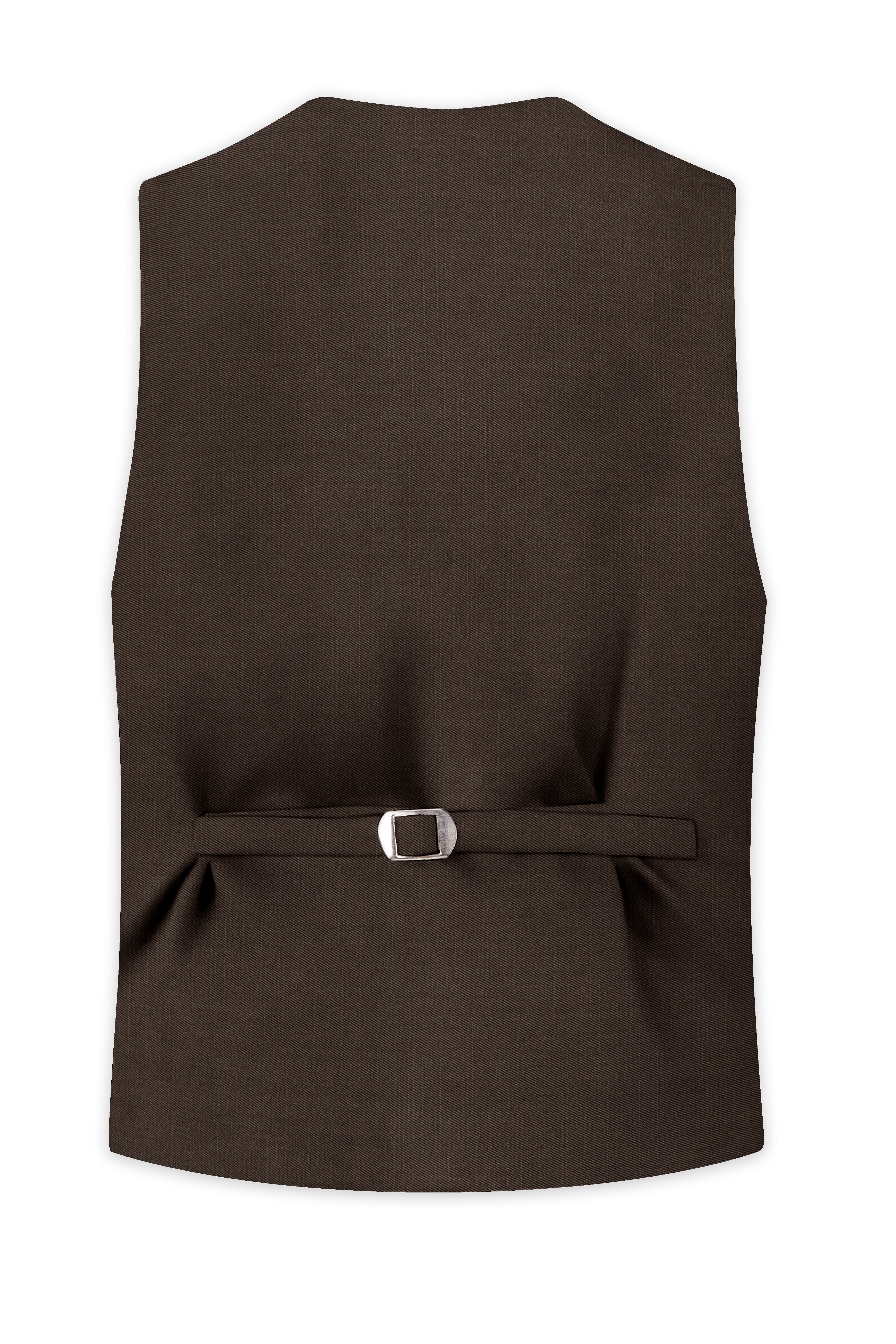 Don Juan Brown Wool Rich Waistcoat