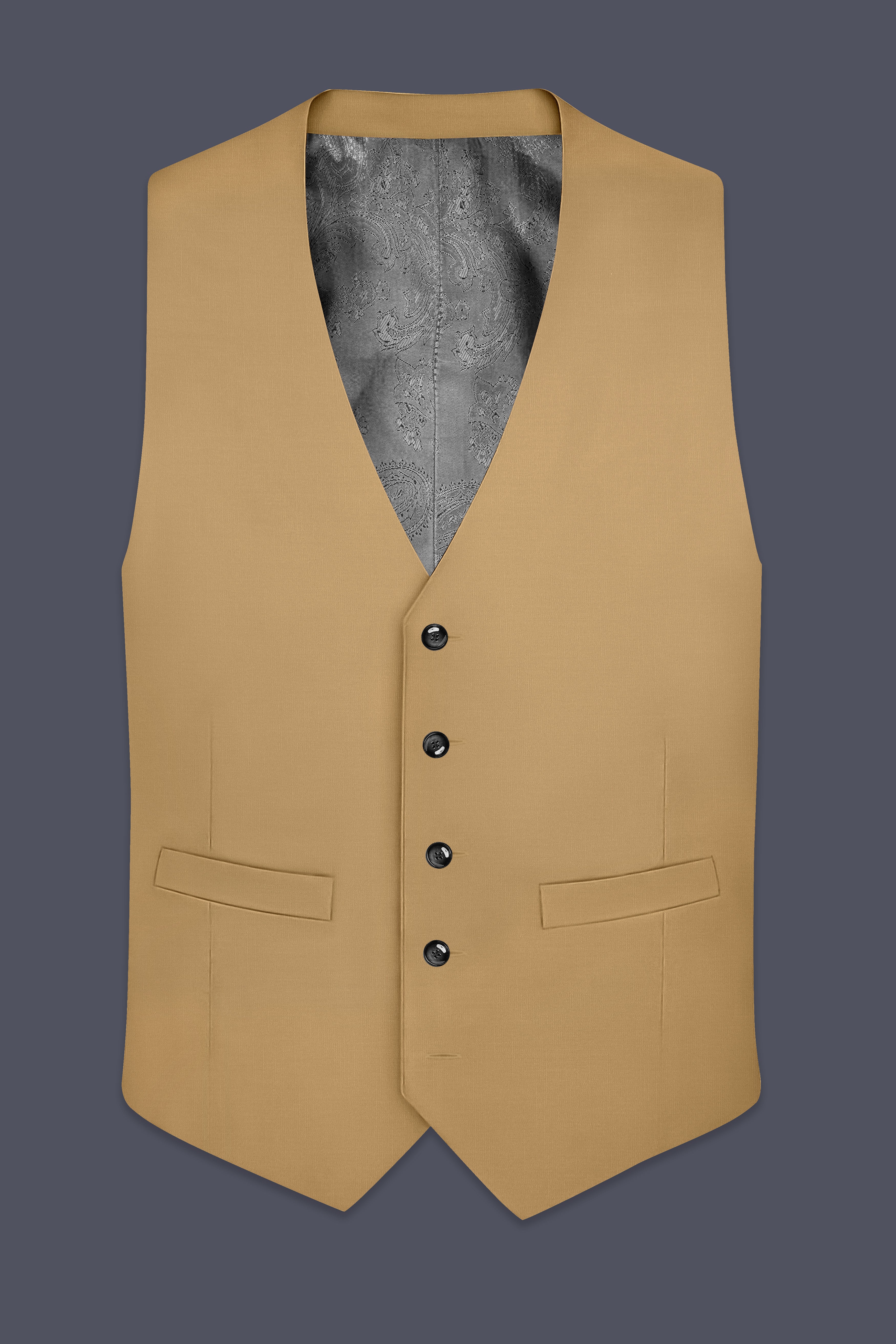 Oak Brown Premium Cotton Waistcoat