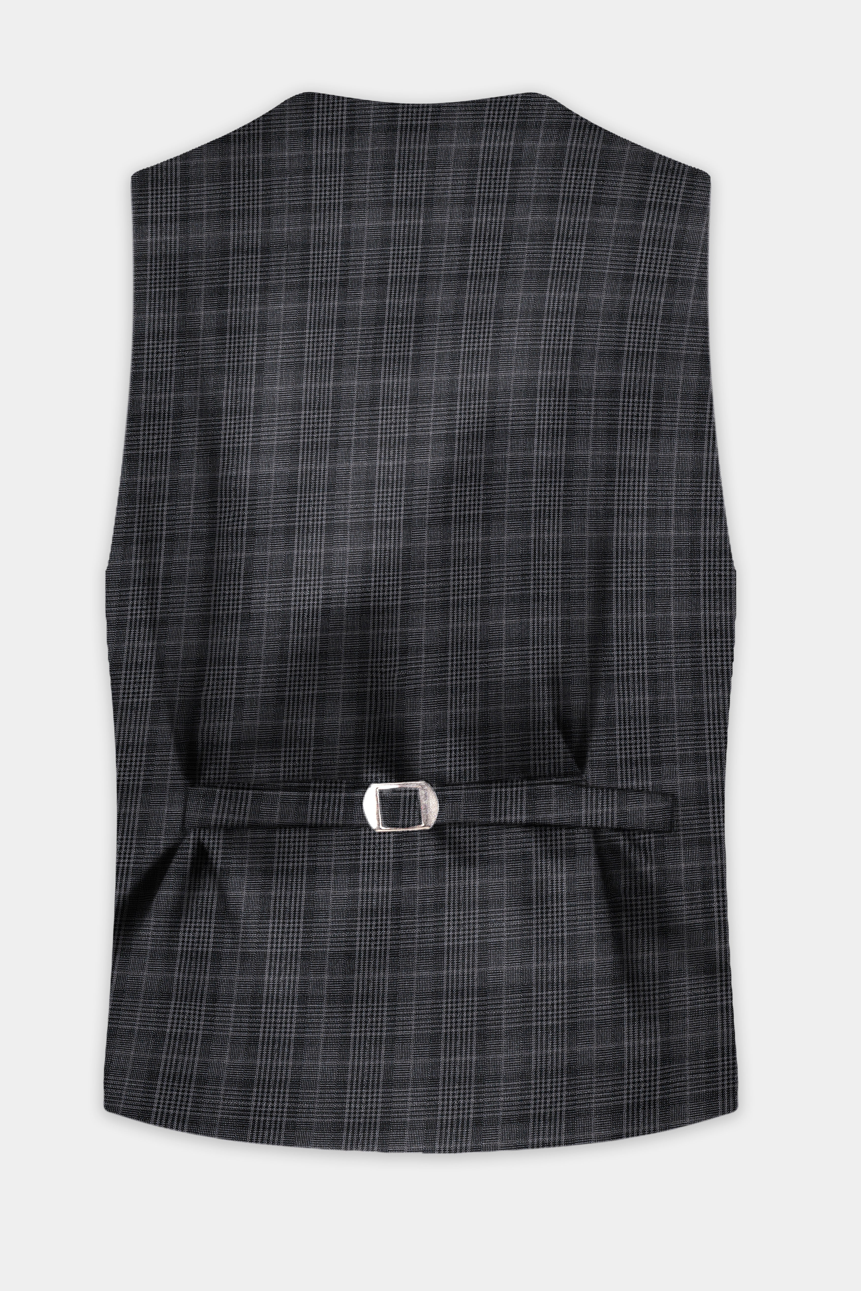 Charcoal Plaid Waistcoat