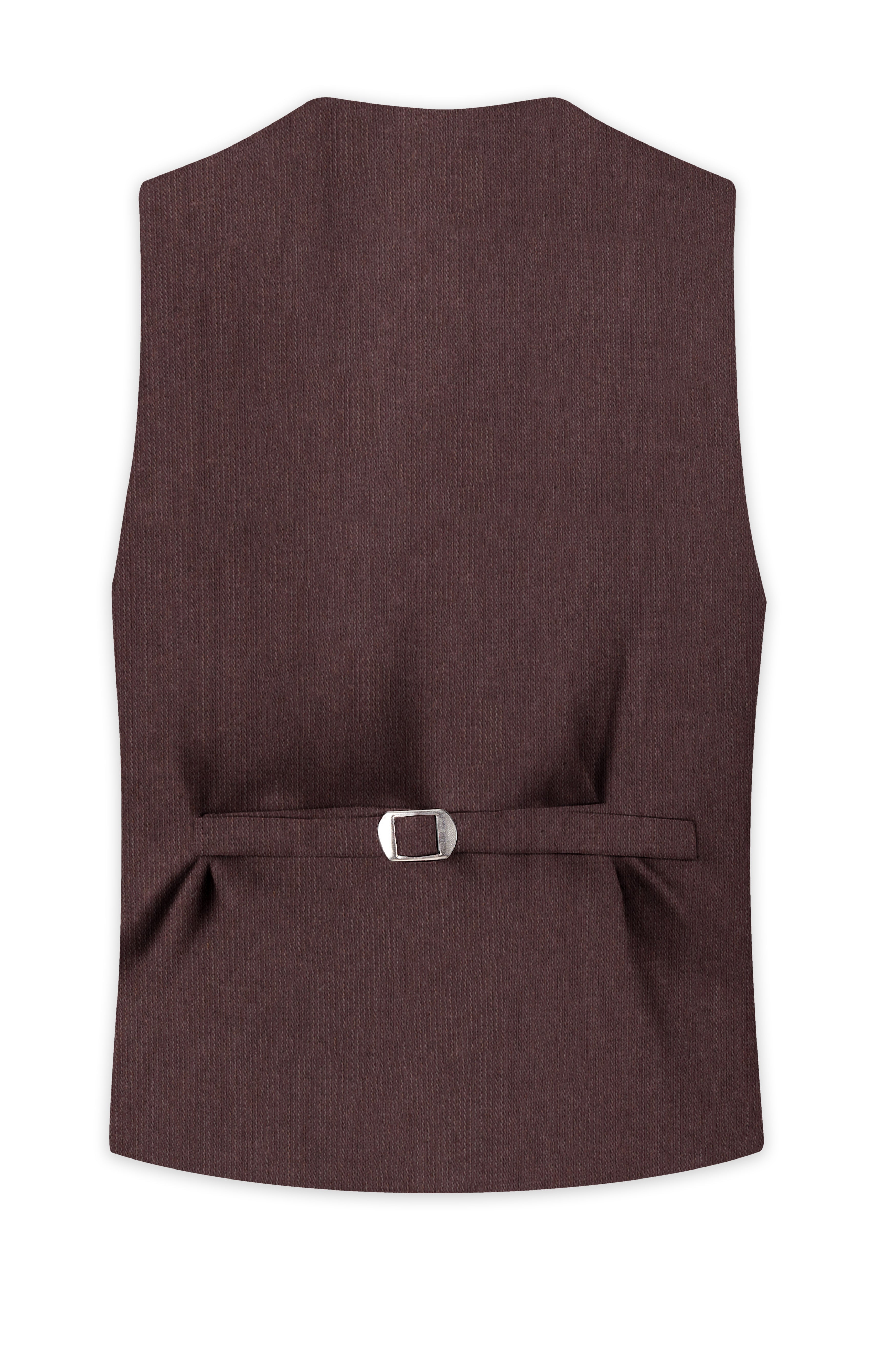 Russett Brown Plaid Waistcoat