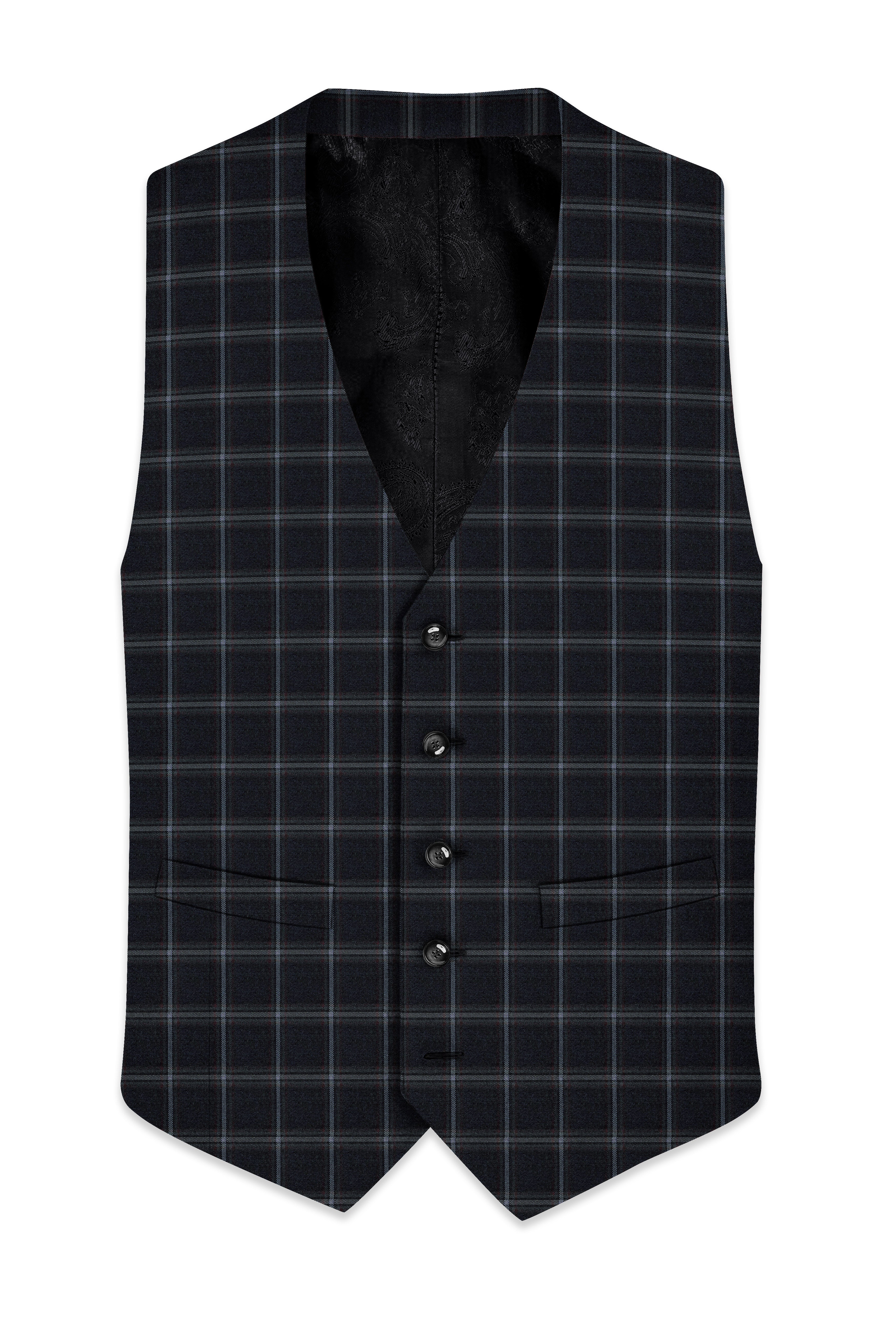Baltic Sea Plaid Waistcoat