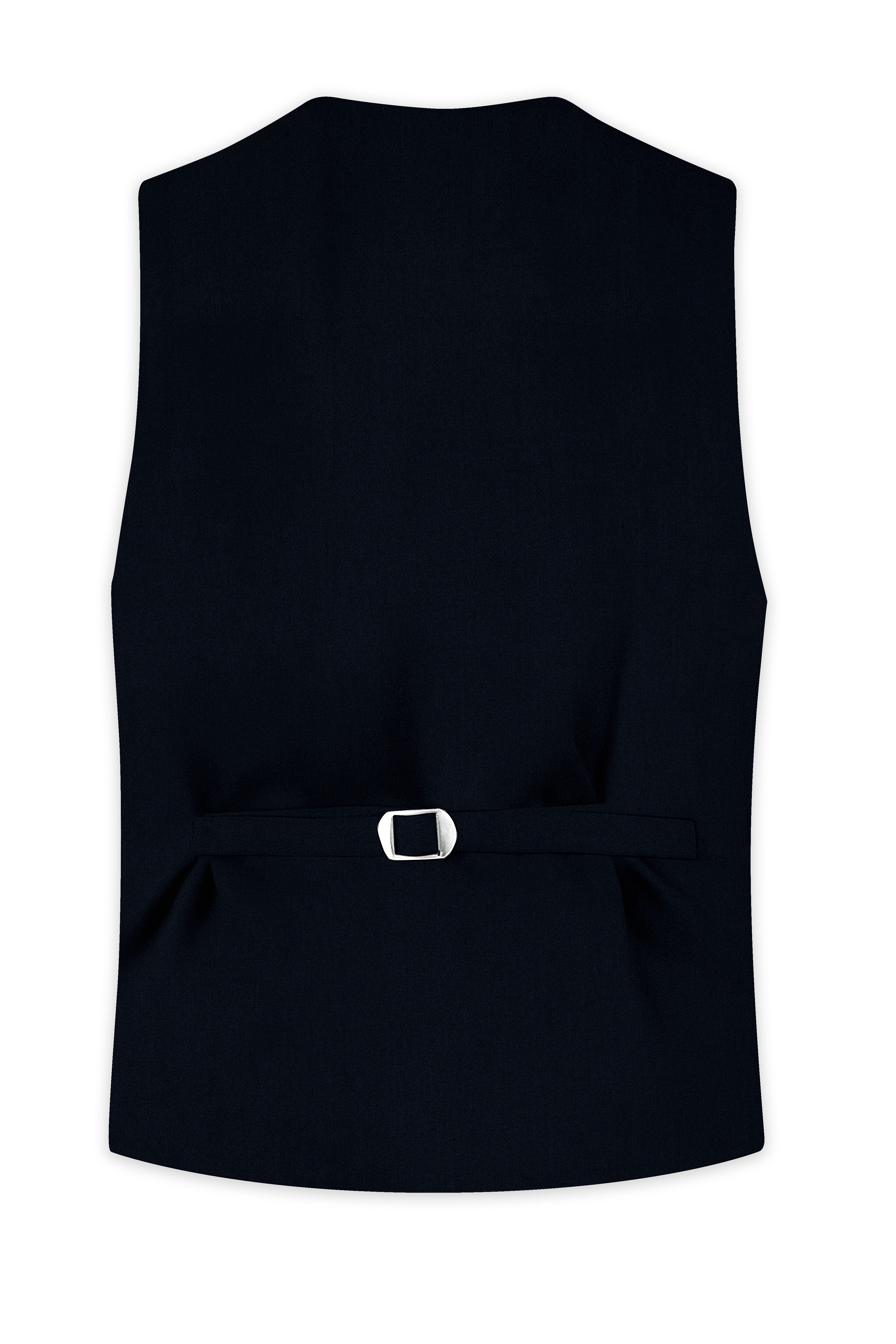 Jaguar Black Textured Waistcoat