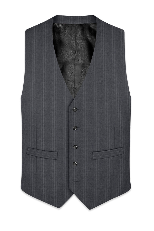 Ironside Gray Striped Waistcoat