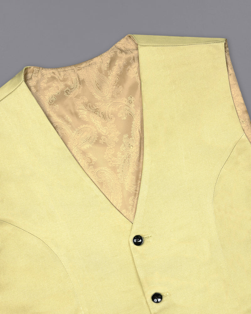 Maize Light Brown Stretchable Premium Cotton traveler Waistcoat