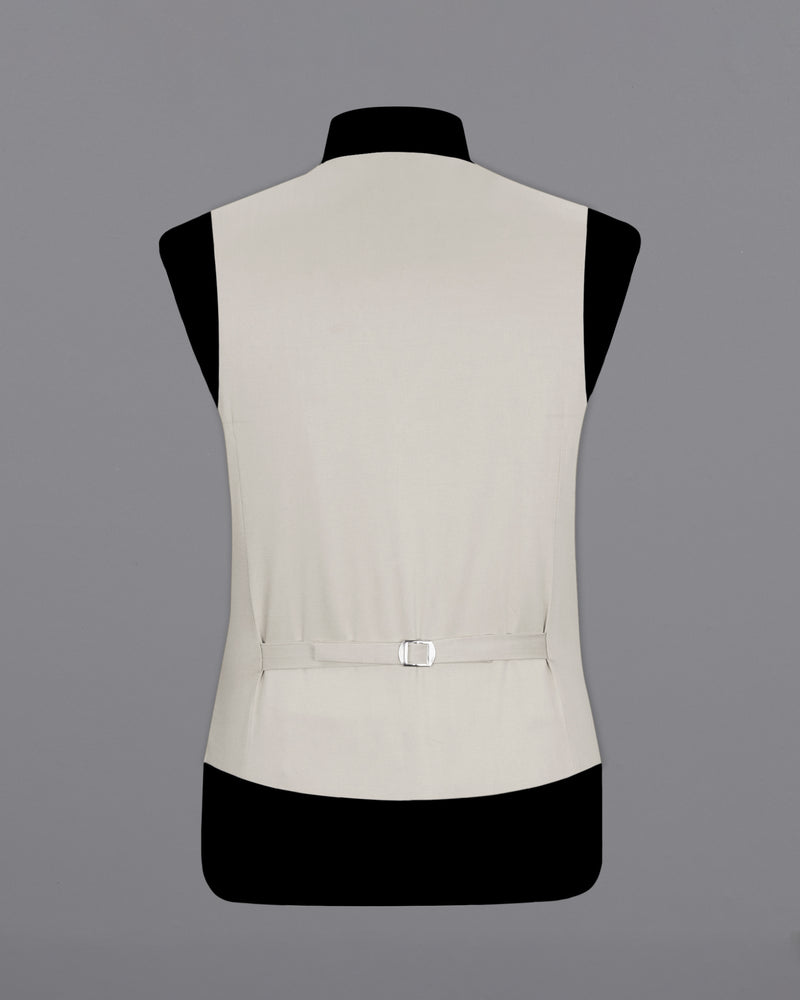 Sisal Light Gray Stretchable Premium Cotton traveler Waistcoat