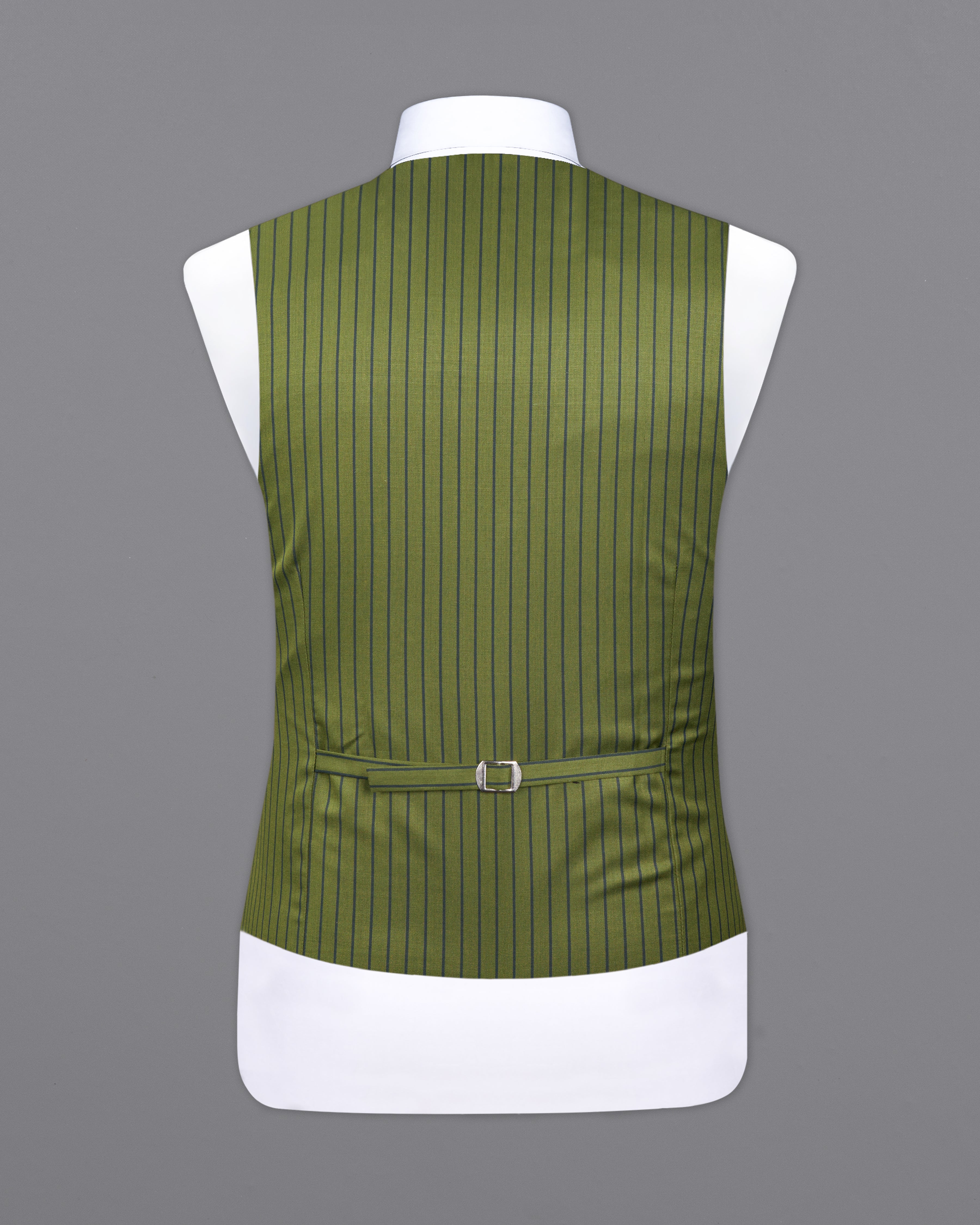 Hemlock Green Striped Waistcoat V2705-36, V2705-38, V2705-40, V2705-42, V2705-44, V2705-46, V2705-48, V2705-50, V2705-52, V2705-54, V2705-56, V2705-58, V2705-60