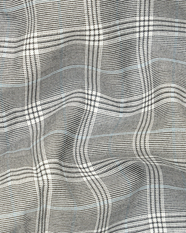 Bronco Gray and White Plaid Waistcoat V2708-36, V2708-38, V2708-40, V2708-42, V2708-44, V2708-46, V2708-48, V2708-50, V2708-52, V2708-54, V2708-56, V2708-58, V2708-60