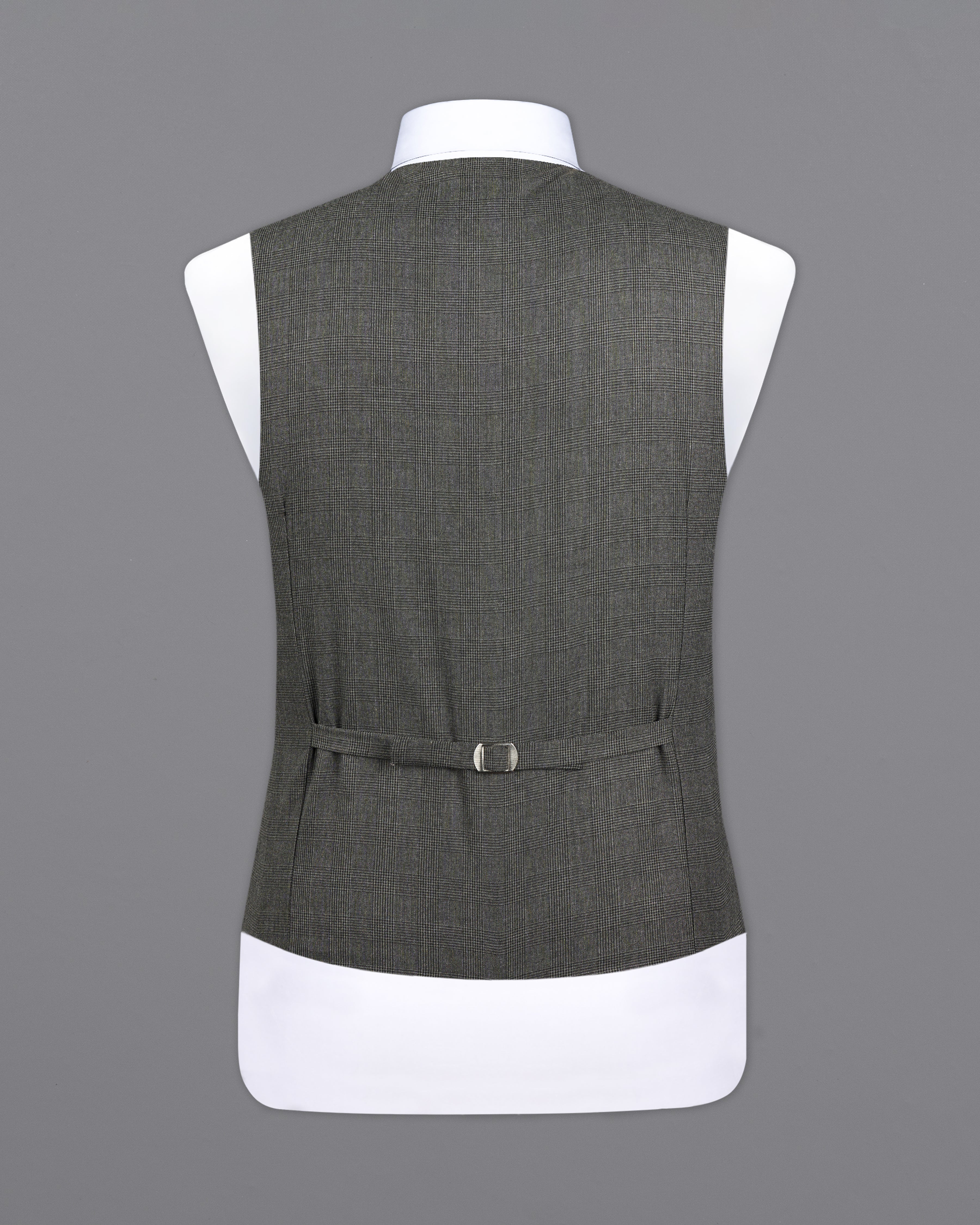 Tundora Dark Gray Subtle Plaid Waistcoat V2723-36, V2723-38, V2723-40, V2723-42, V2723-44, V2723-46, V2723-48, V2723-50, V2723-52, V2723-54, V2723-56, V2723-58, V2723-60