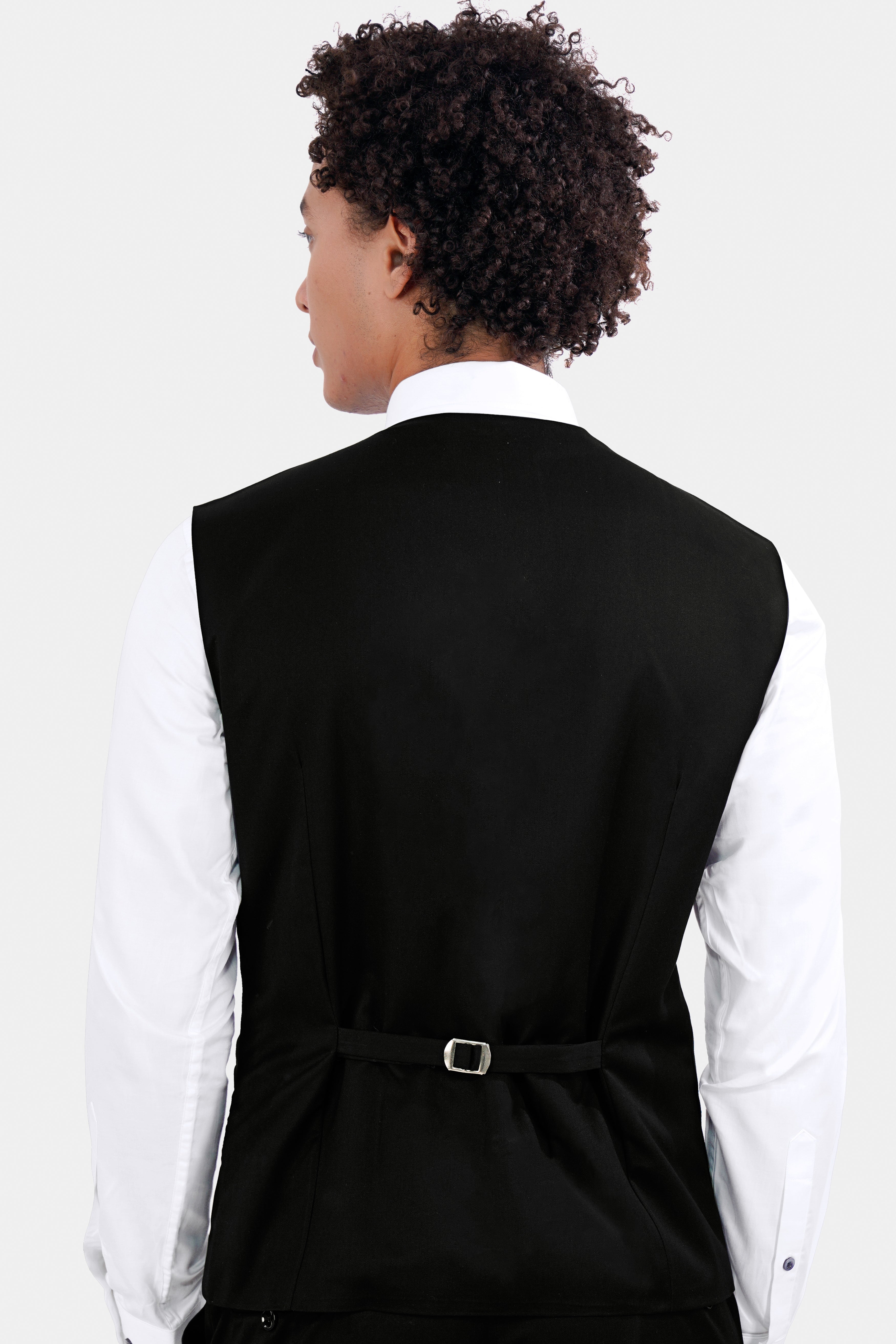 Jade Black Wool Rich Waistcoat V2892-36, V2892-38, V2892-40, V2892-42, V2892-44, V2892-46, V2892-48, V2892-50, V2892-92, V2892-54, V2892-56, V2892-58, V2892-60