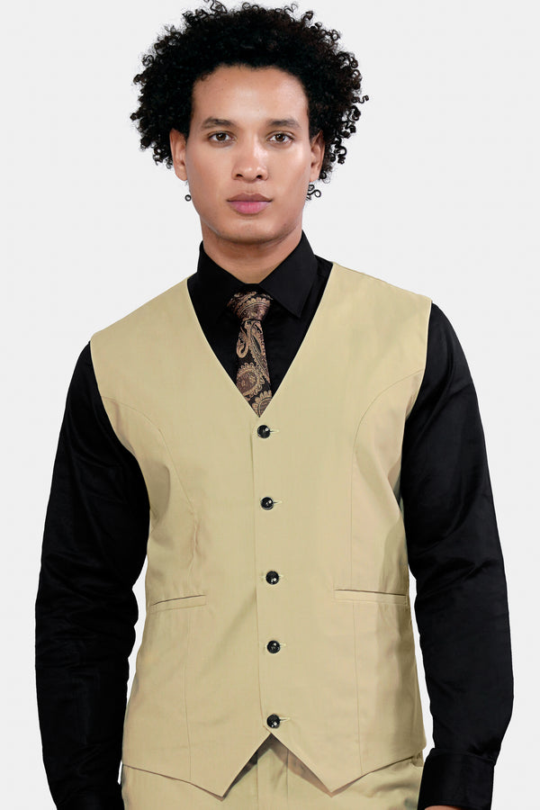 Yuma Cream Wool Rich Waistcoat V2925-36, V2925-38, V2925-40, V2925-42, V2925-44, V2925-46, V2925-48, V2925-50, V2925-25, V2925-54, V2925-56, V2925-58, V2925-60