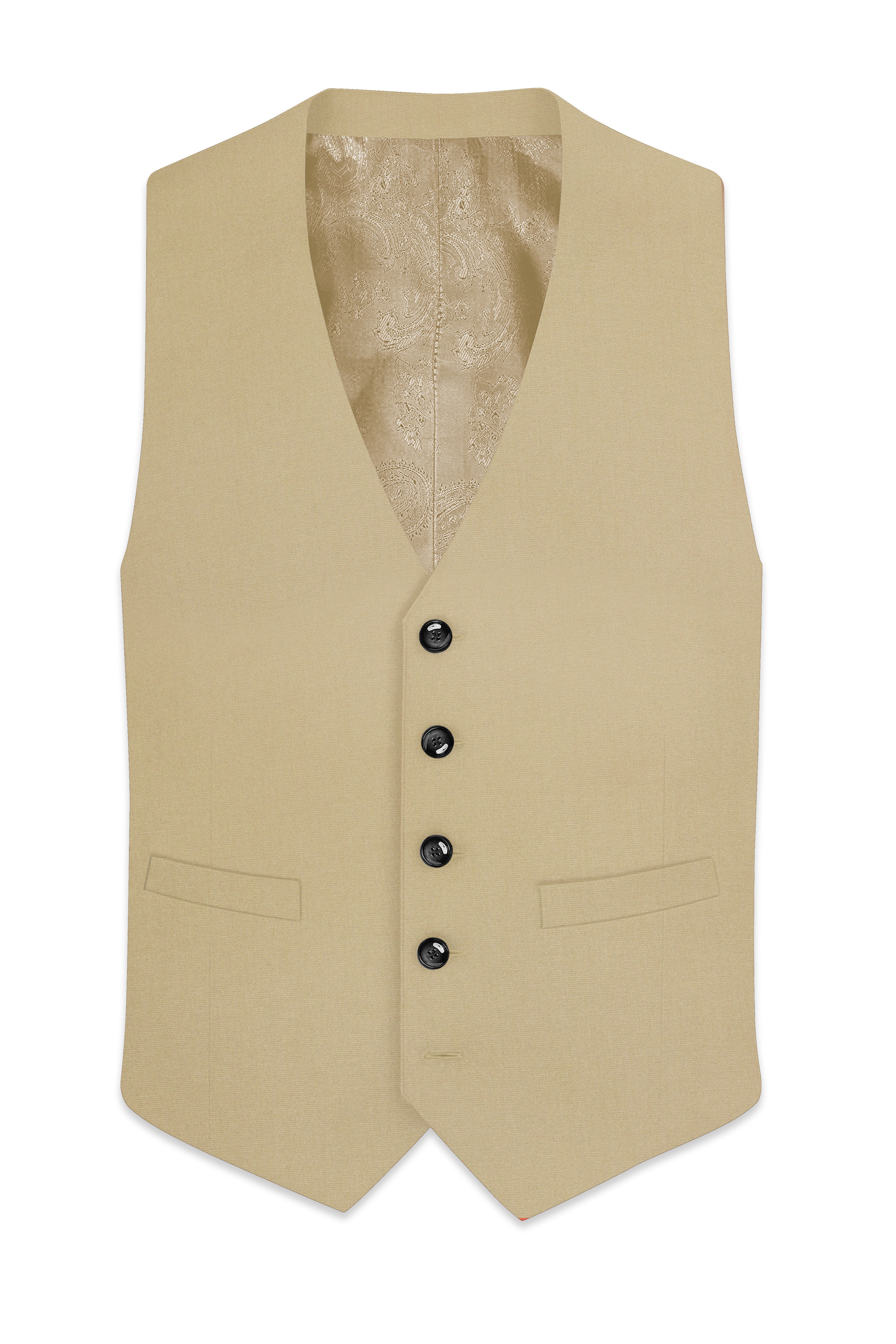 Yuma Cream Wool Rich Waistcoat