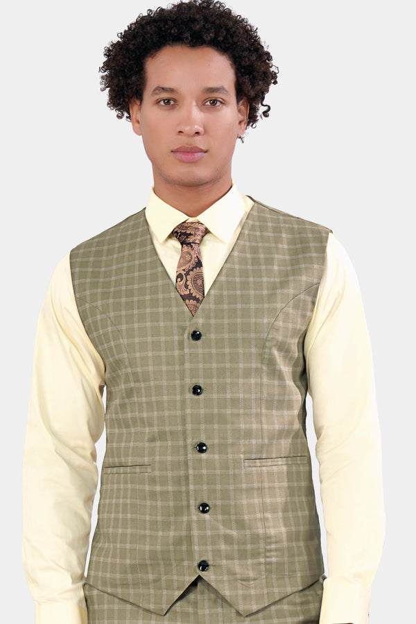 Sandrift Brown Checkered Wool Rich Waistcoat V2931-36, V2931-38, V2931-40, V2931-42, V2931-44, V2931-46, V2931-48, V2931-50, V2931-31, V2931-54, V2931-56, V2931-58, V2931-60