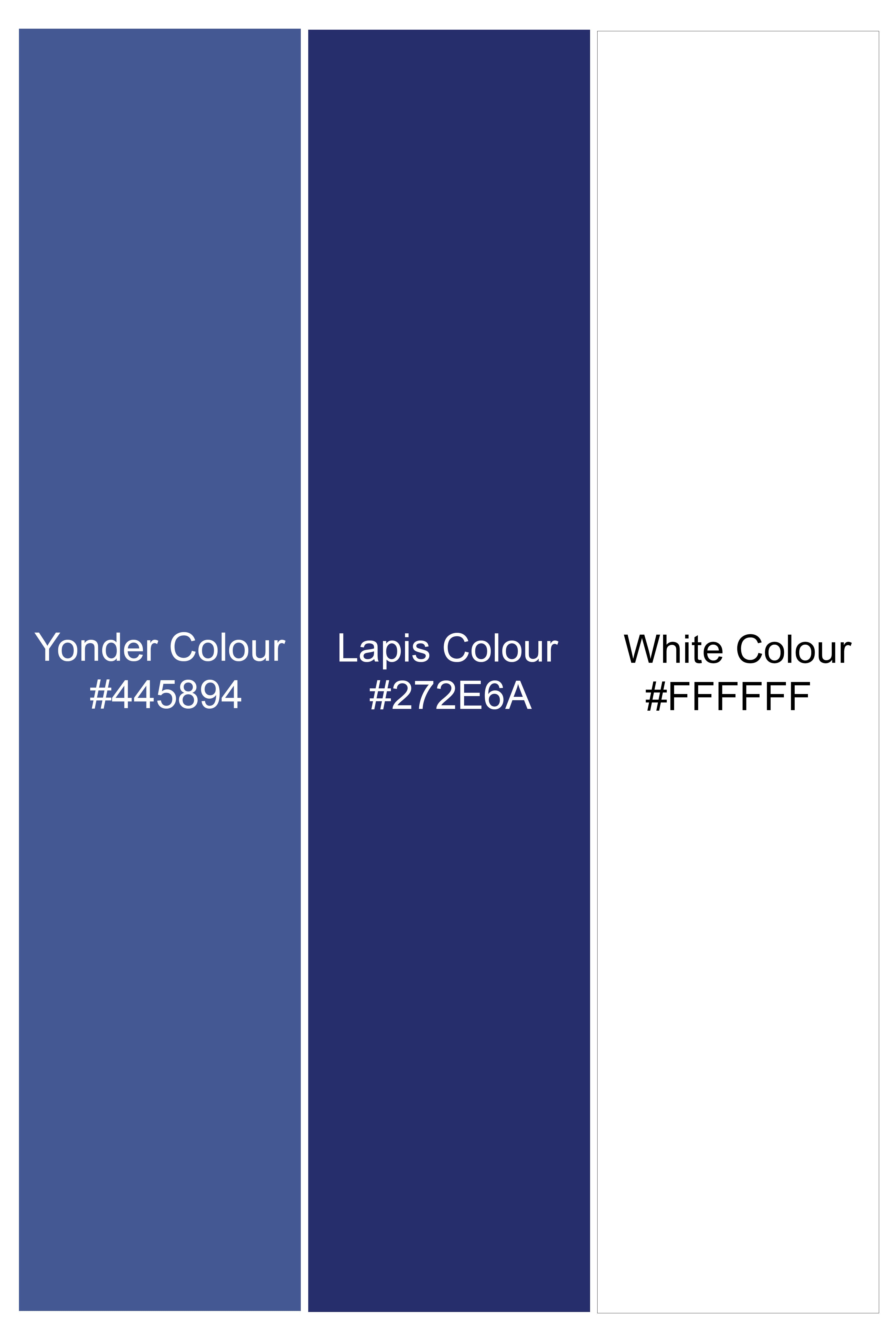 Yonder Blue Plaid Wool Rich Waistcoat V2944-36, V2944-38, V2944-40, V2944-42, V2944-44, V2944-46, V2944-48, V2944-50, V2944-44, V2944-54, V2944-56, V2944-58, V2944-60
