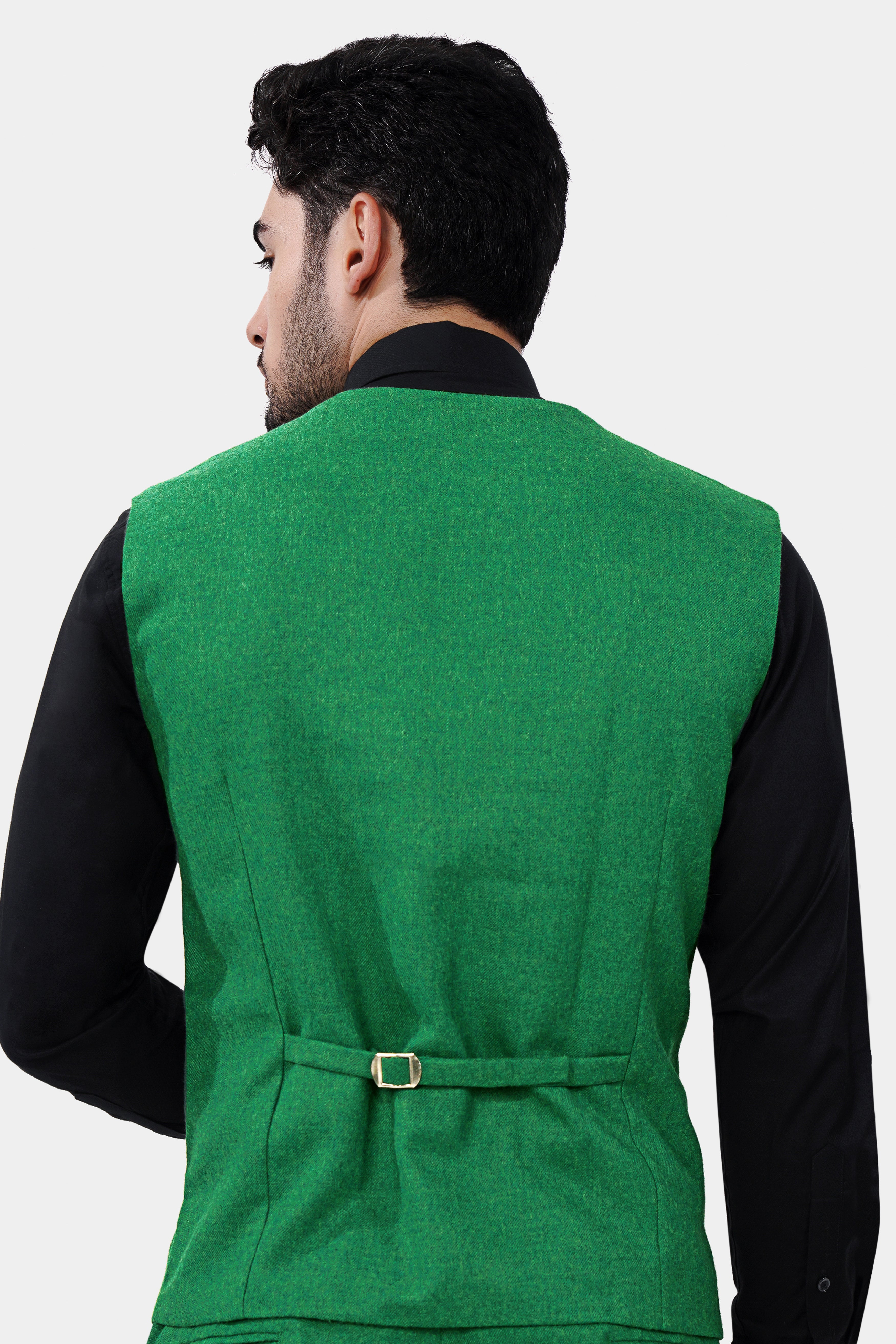 Napier Green Tweed Waistcoat V2976-36, V2976-38, V2976-40, V2976-42, V2976-44, V2976-46, V2976-48, V2976-50, V2976-76, V2976-54, V2976-56, V2976-58, V2976-60