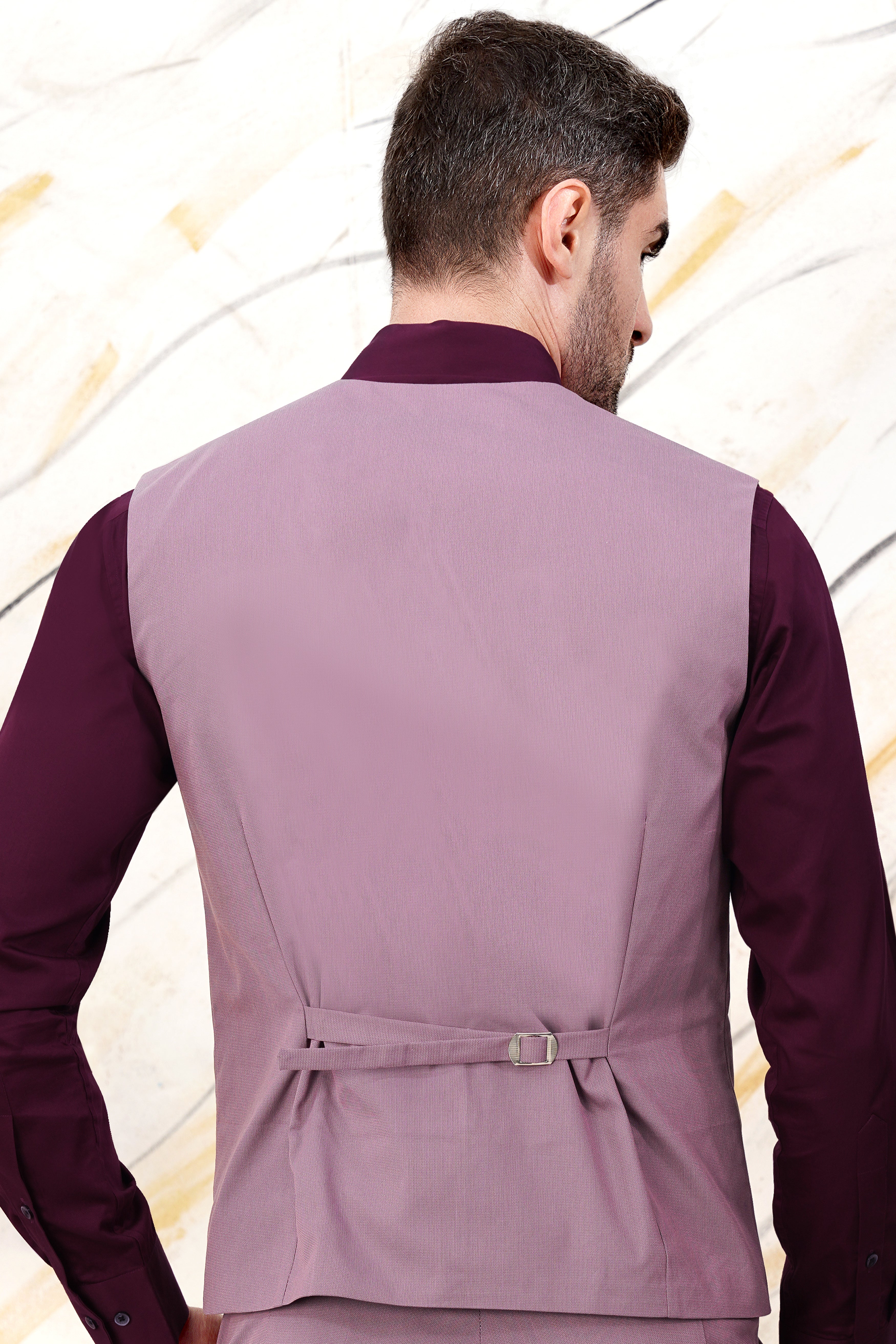 Orchid Lavender Premium Cotton Waistcoat V3071-36, V3071-38, V3071-40, V3071-42, V3071-44, V3071-46, V3071-48, V3071-50, V3071-71, V3071-54, V3071-56, V3071-58, V3071-60