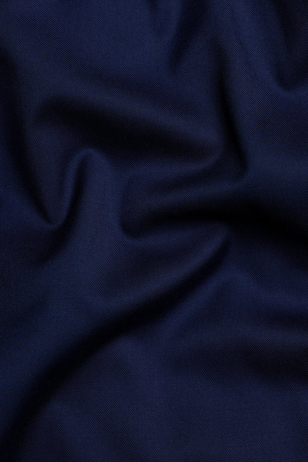Cinder Blue Wool Rich Waistcoat