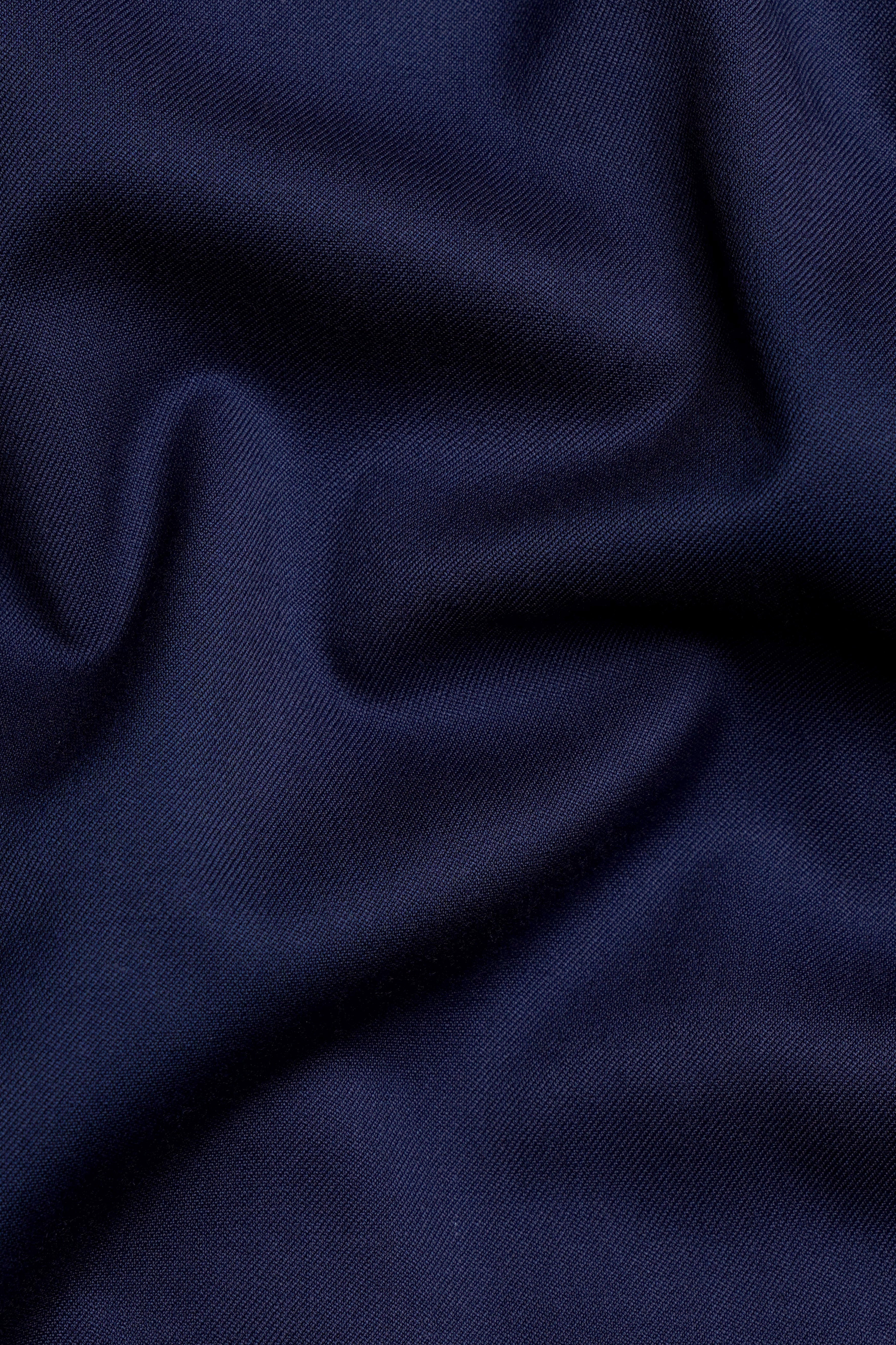 Cinder Blue Wool Rich Waistcoat