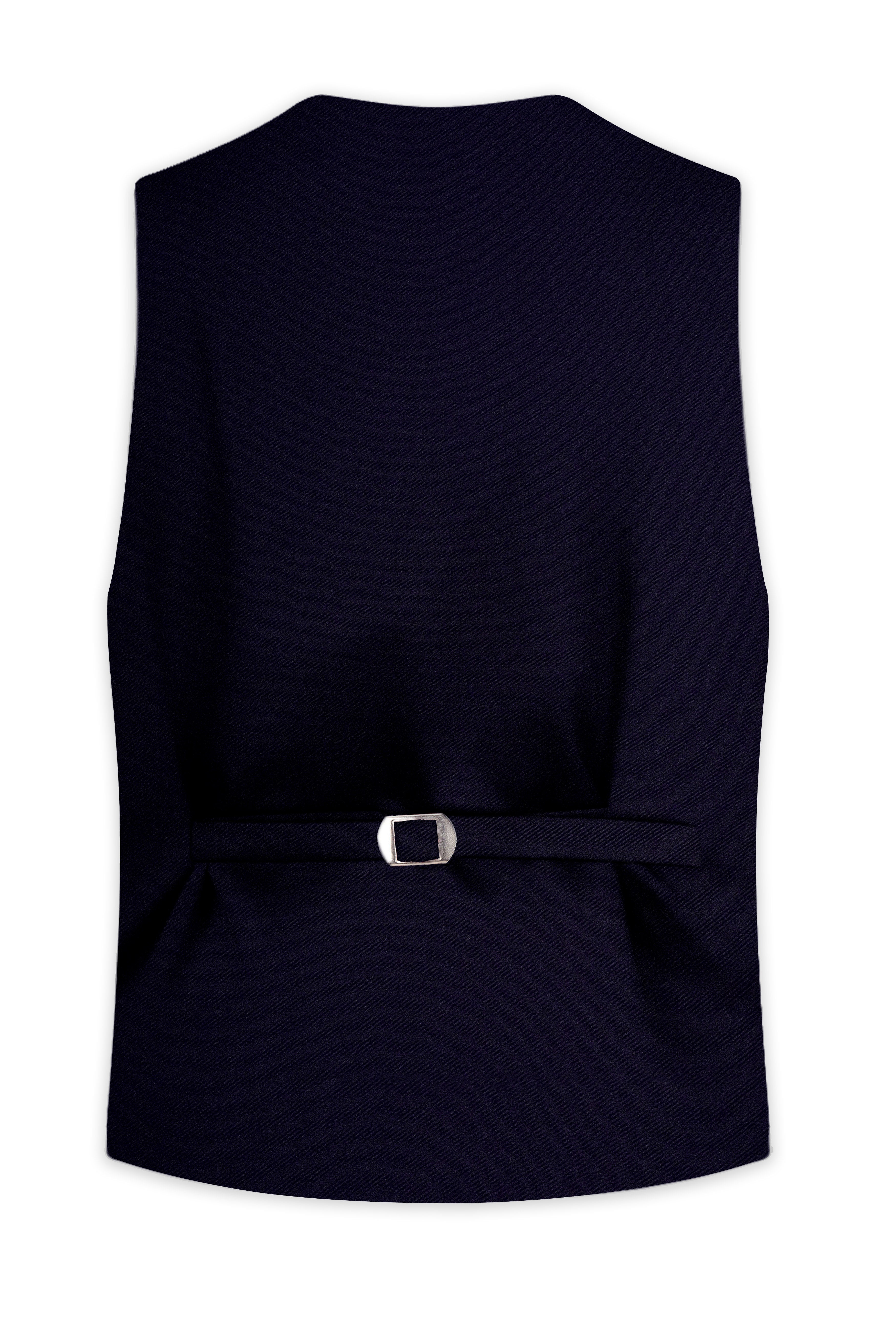 Korean Blue (The Best Blue We have) Wool Rich Stretchable Traveler Waistcoat