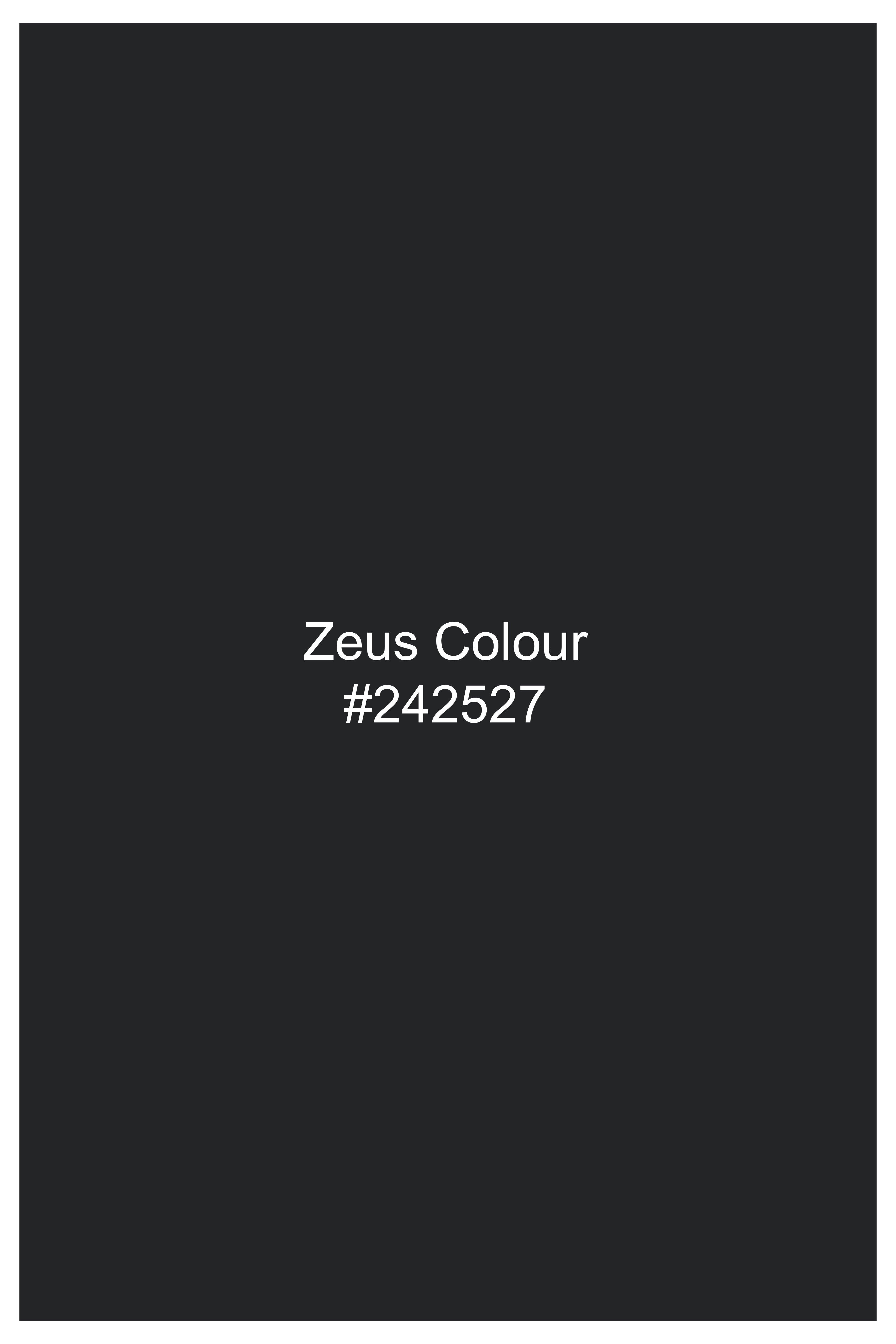 Zeus Grey Textured Wool Blend Waistcoat