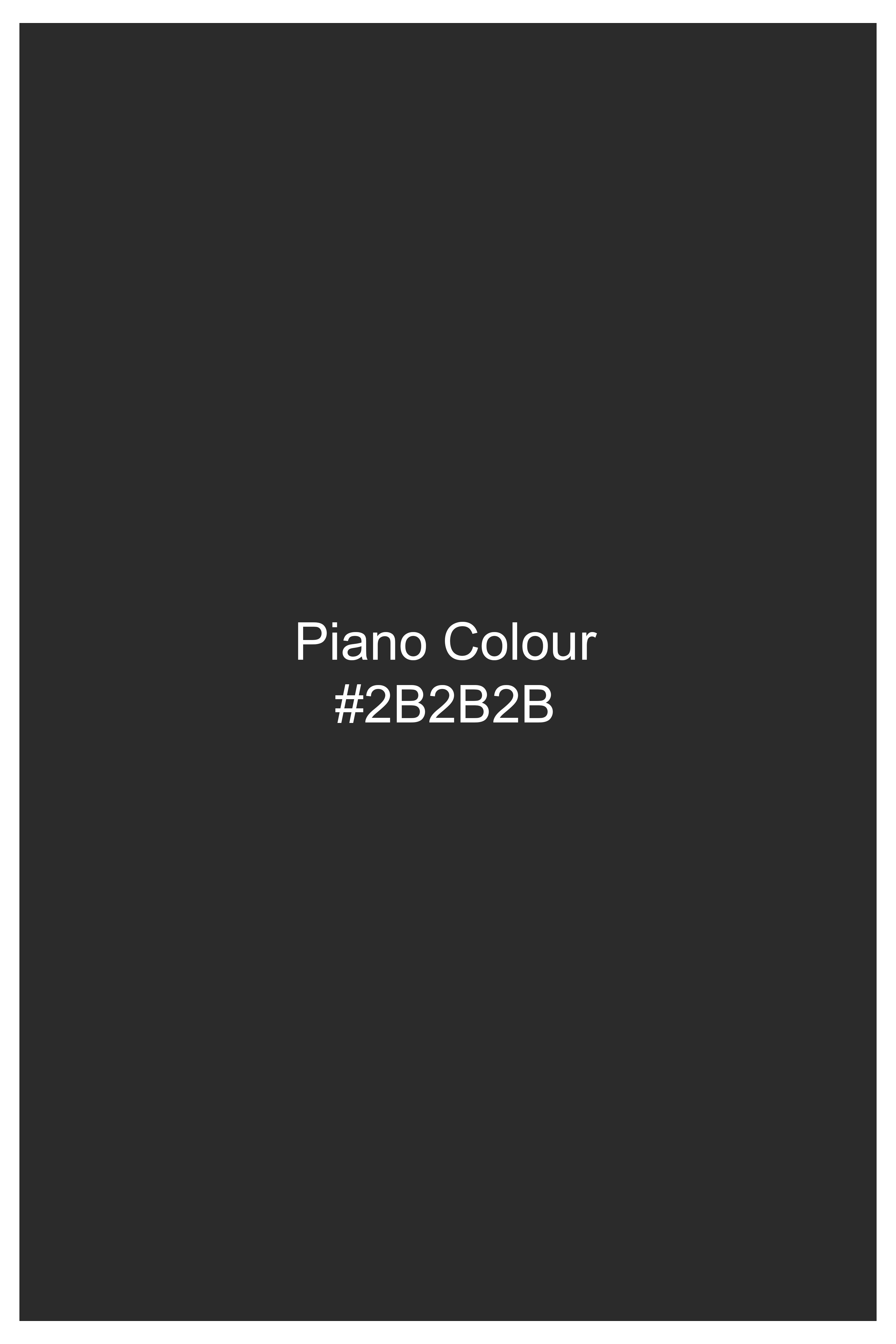 Piano Gray Plaid Wool Blend Waistcoat